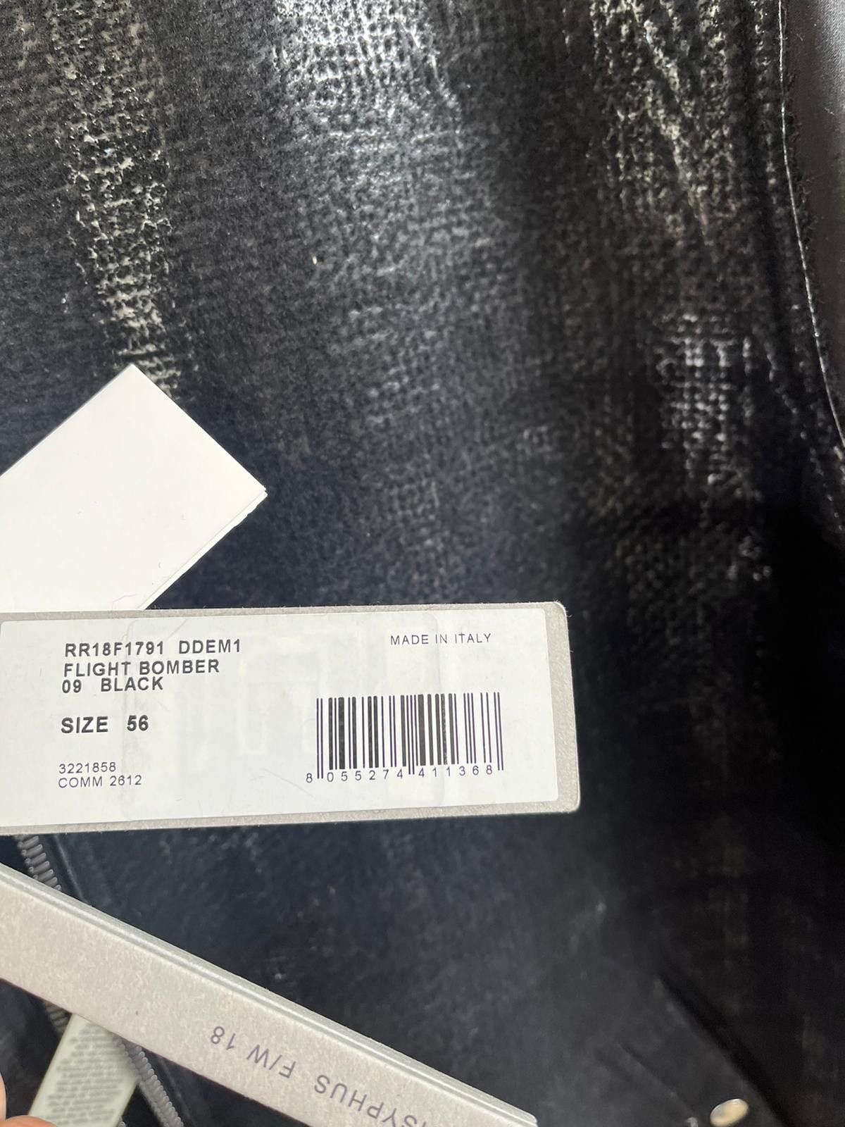 Rick Owens Heavy Flight Bomber Jacket in Black Size US XL / EU 56 / 4 - 6 Thumbnail