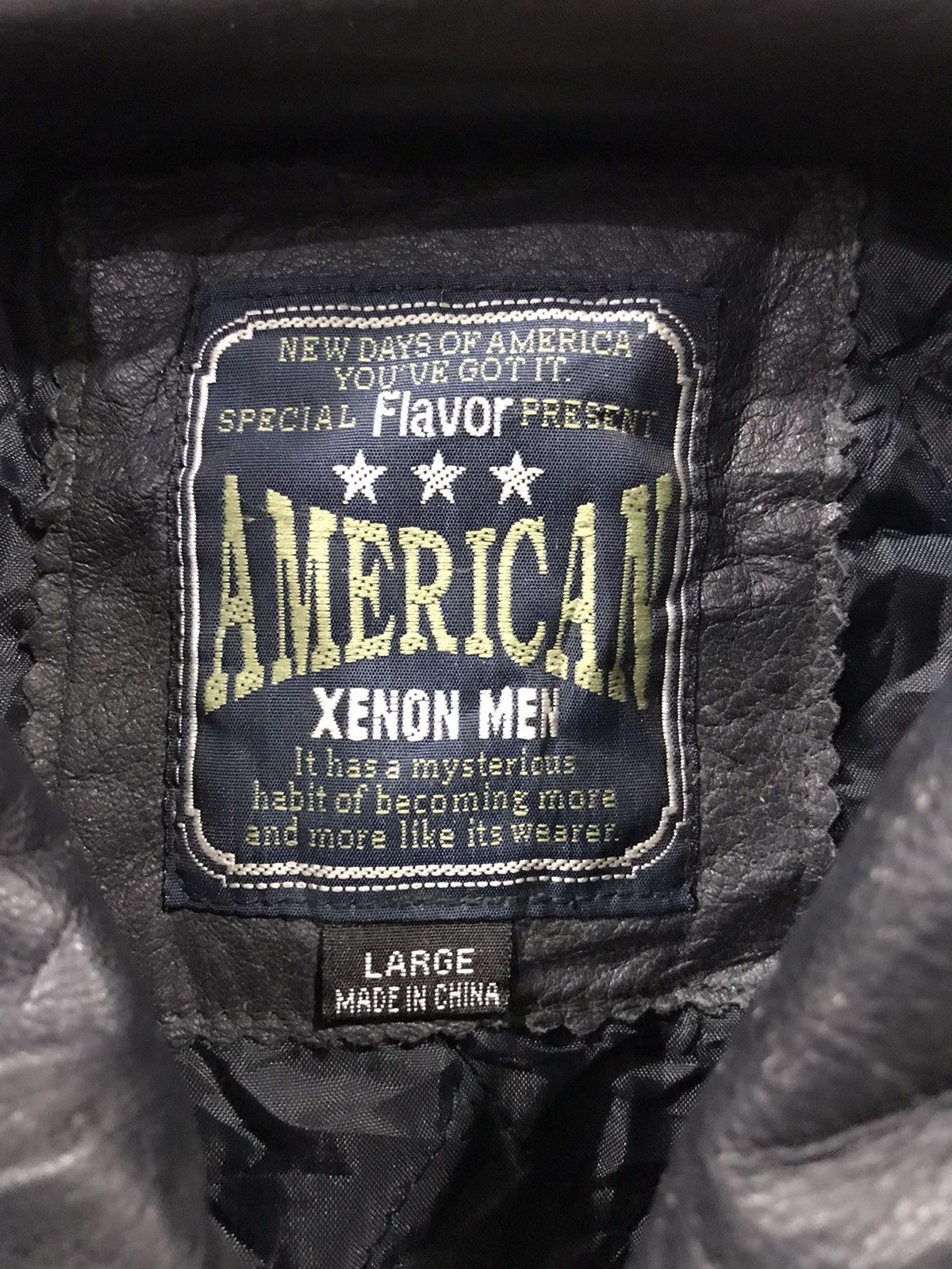 Genuine Leather XENON Two Tones CHIEF CLUB Leather Varsity Jacket Size US L / EU 52-54 / 3 - 12 Thumbnail