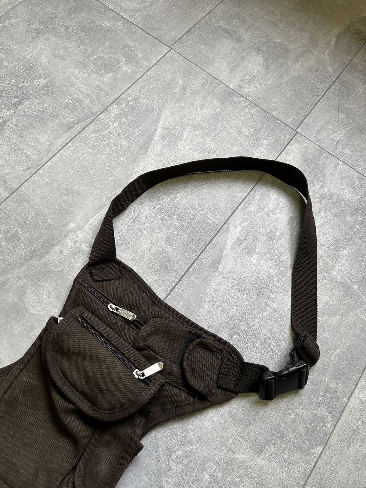 Japanese Brand × Vintage Vintage brown Sling bag y2k streetwear Japanese brand rare Size ONE SIZE - 4 Thumbnail