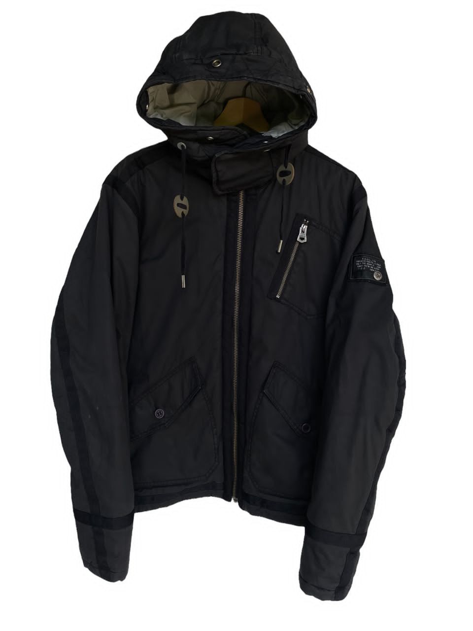 Diesel Vintage Diesel Puffer Military Style Hoodie Jacket Size US L / EU 52-54 / 3 - 1 Thumbnail