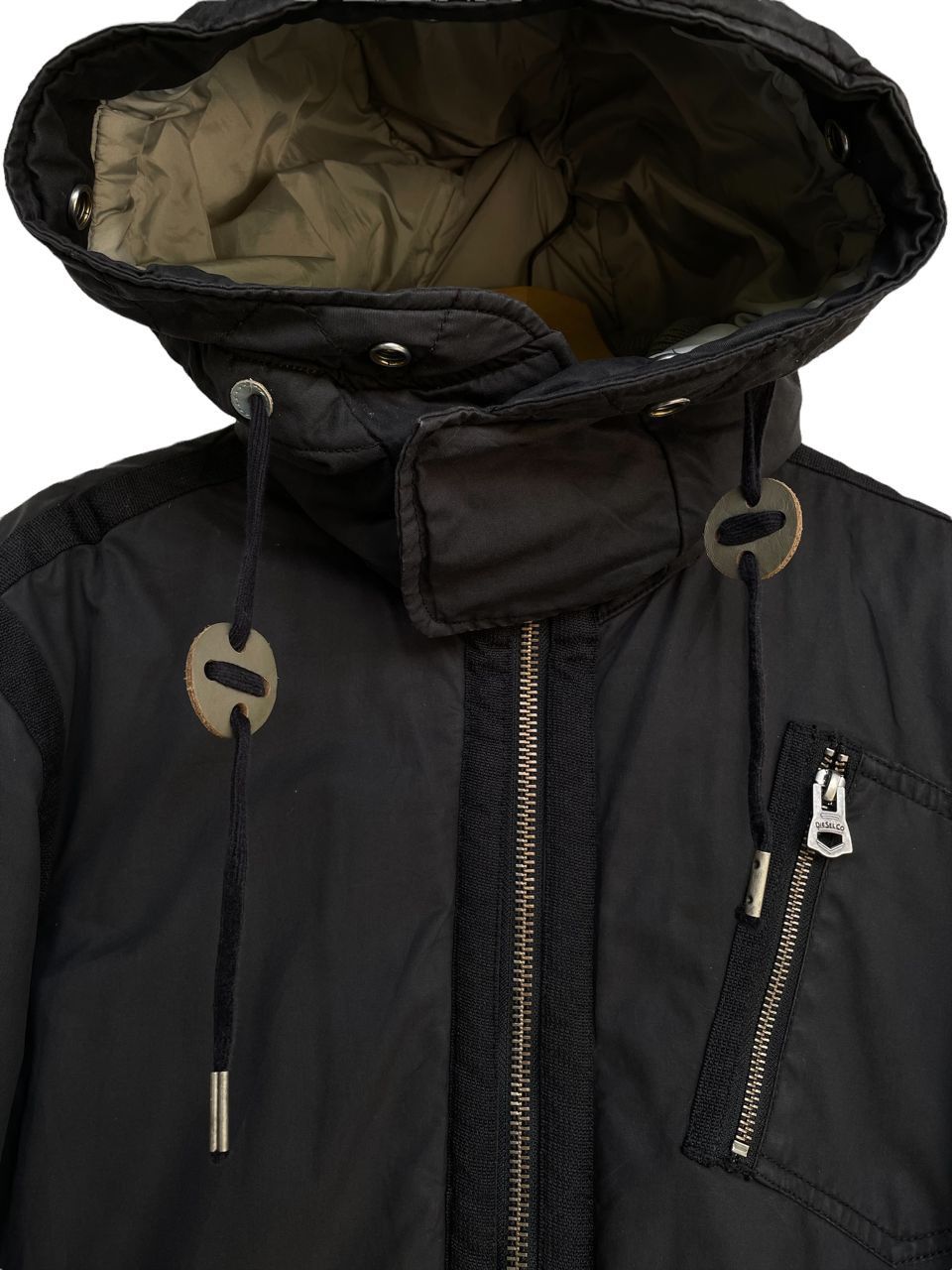 Diesel Vintage Diesel Puffer Military Style Hoodie Jacket Size US L / EU 52-54 / 3 - 7 Thumbnail