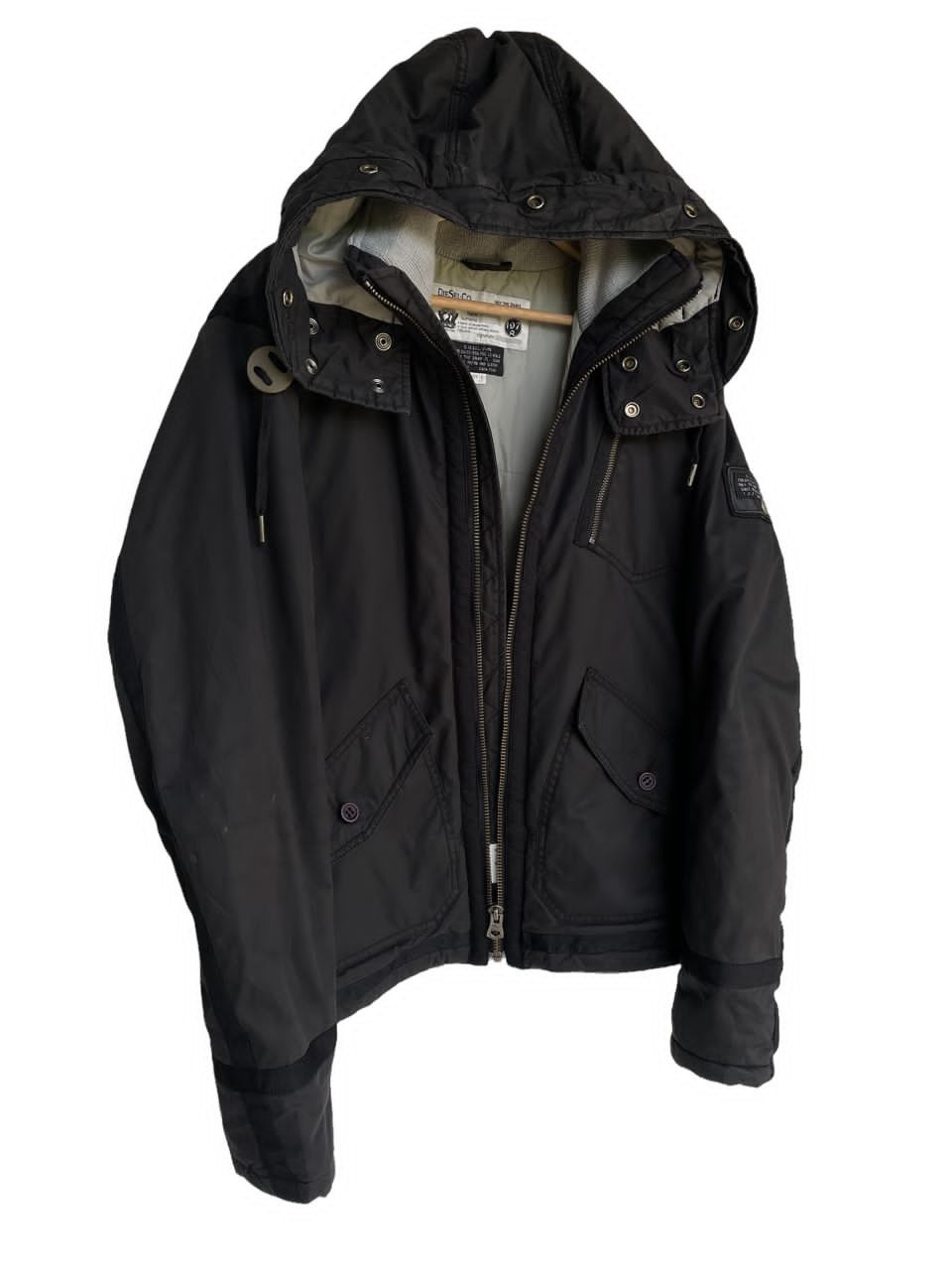 Diesel Vintage Diesel Puffer Military Style Hoodie Jacket Size US L / EU 52-54 / 3 - 4 Thumbnail