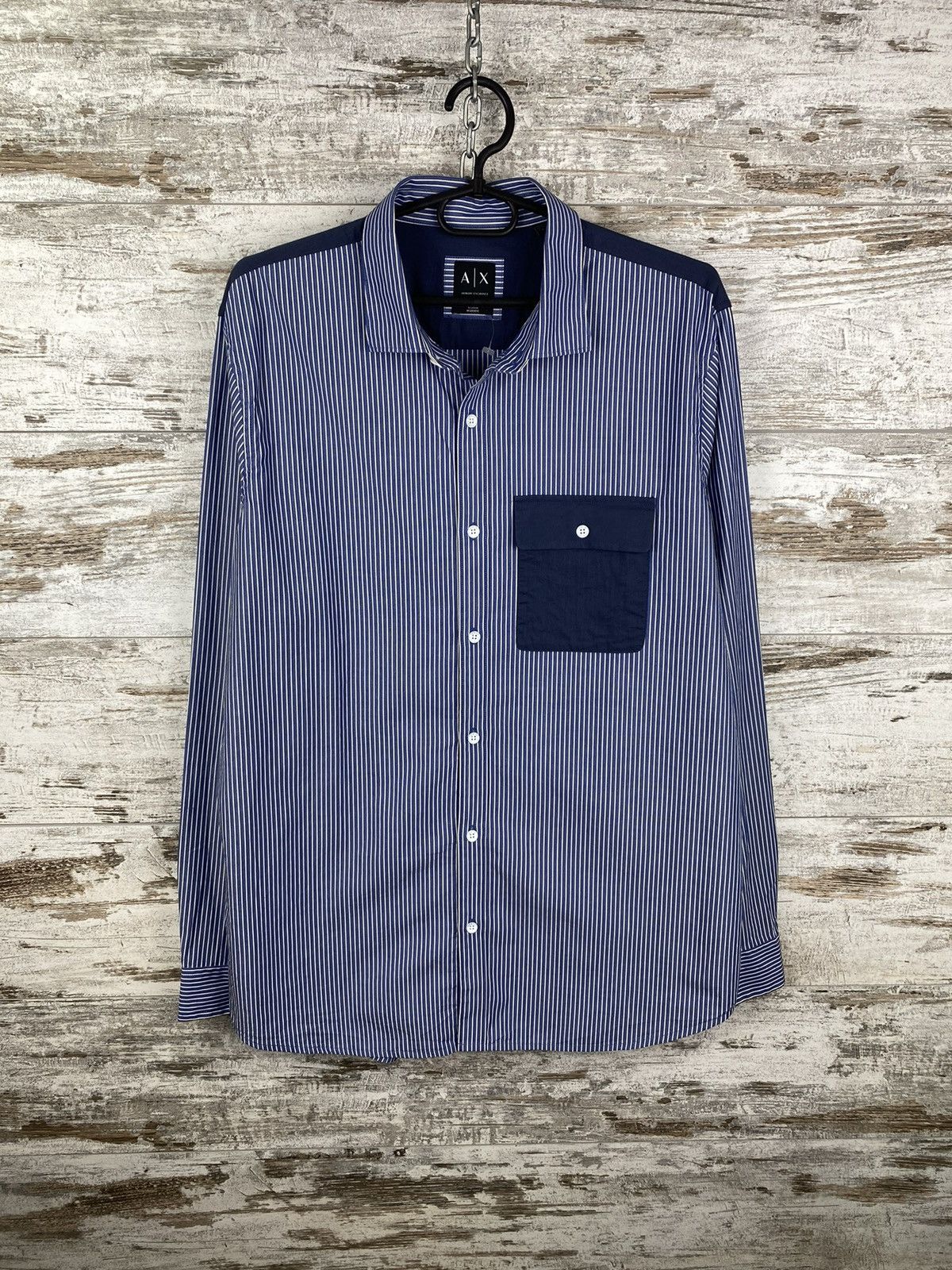 Armani Exchange × Emporio Armani Mens Armani Exchange Shirt button up Luxury Size US L / EU 52-54 / 3 - 1 Thumbnail