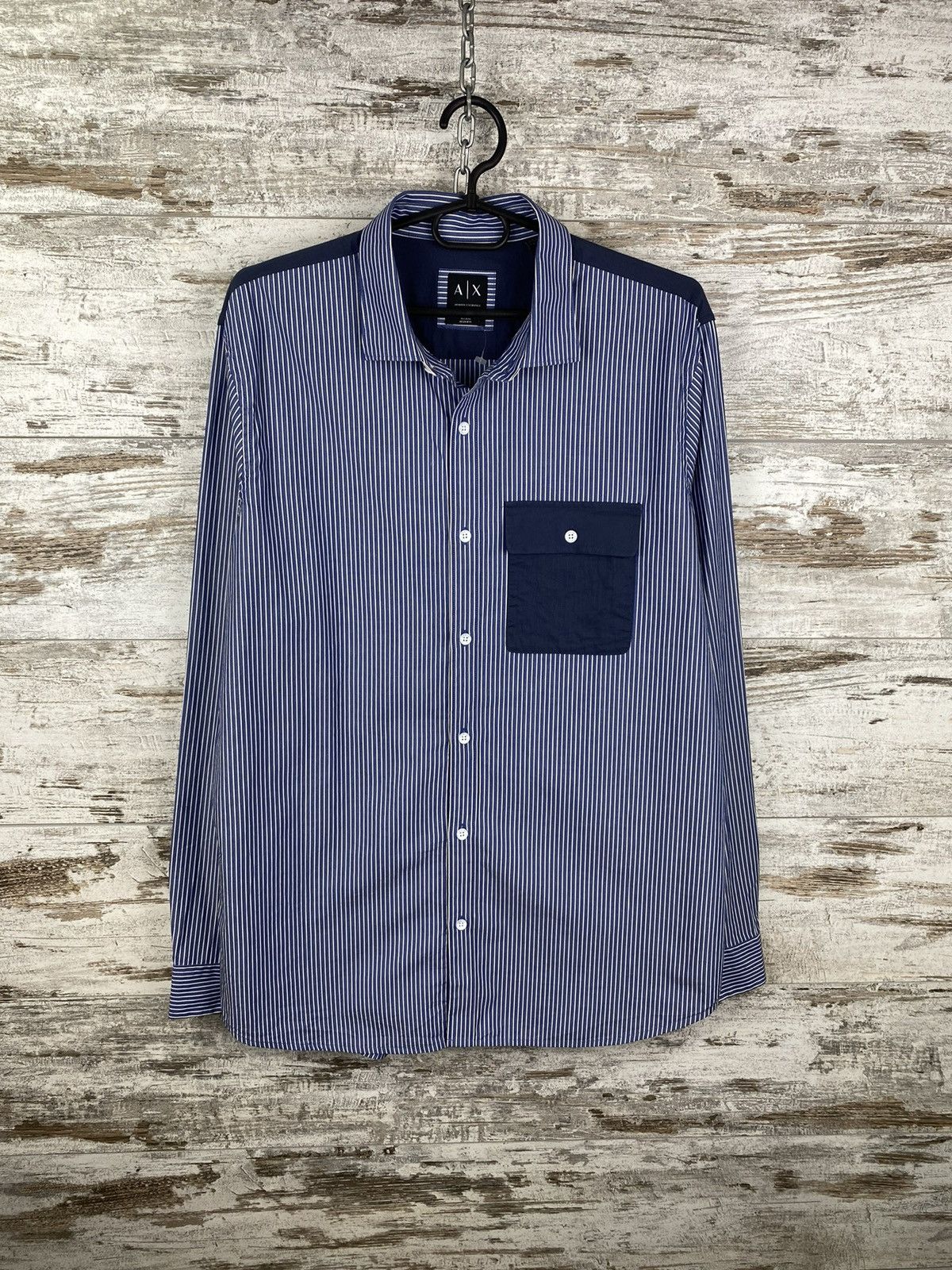 Armani Exchange × Emporio Armani Mens Armani Exchange Shirt button up Luxury Size US L / EU 52-54 / 3 - 5 Thumbnail