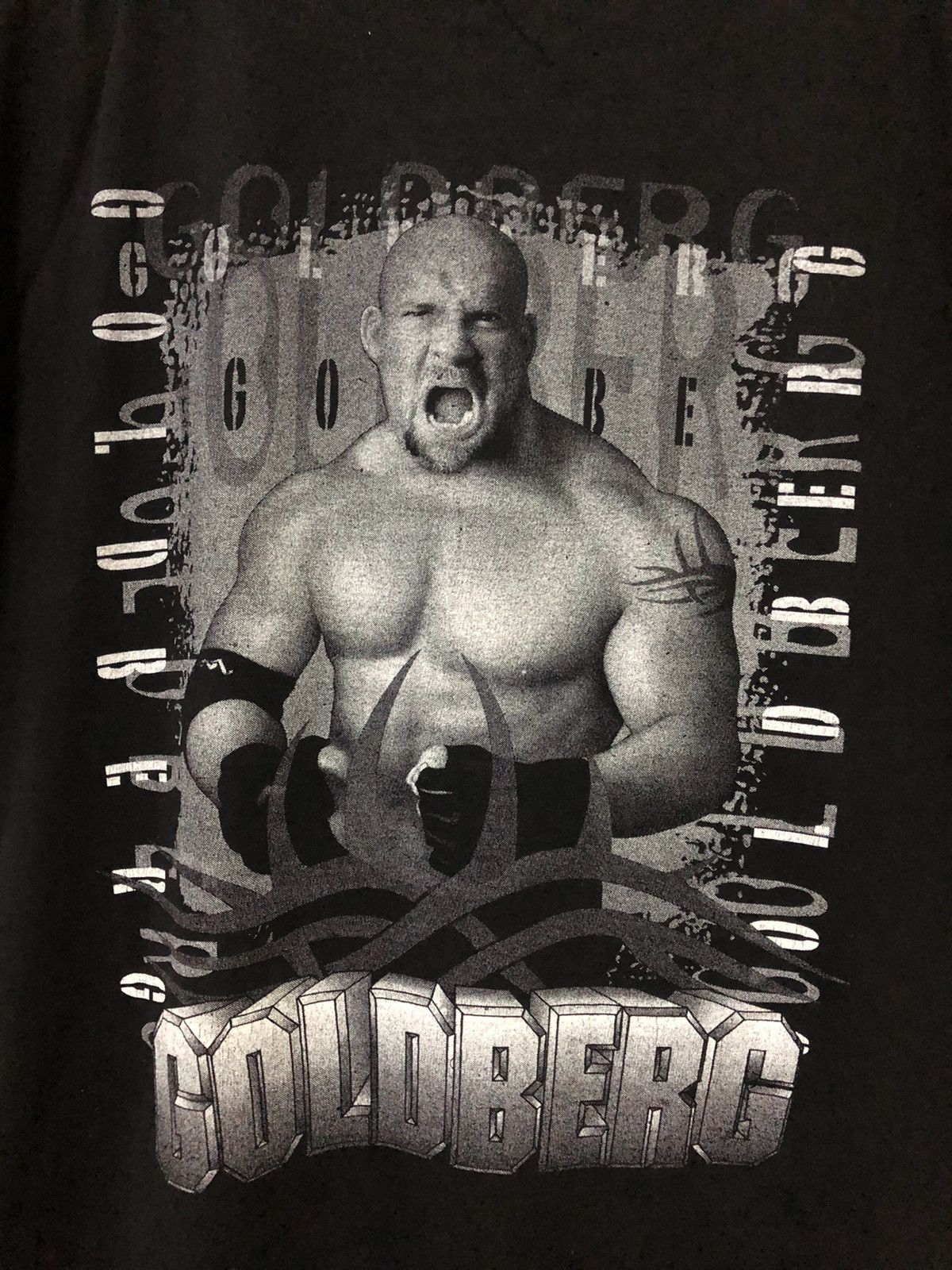 Vintage × WCW/nWo × WWE Vintage Bill Goldberg Wrestler Rare Double Print Sleeveless Size US XL / EU 56 / 4 - 7 Thumbnail