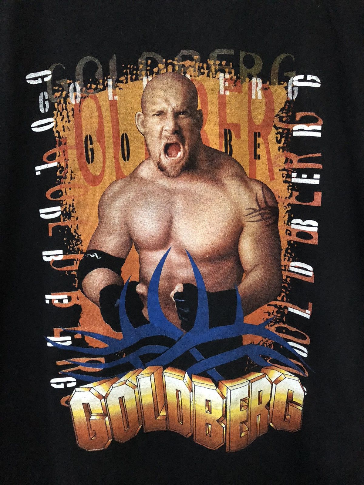 Vintage × WCW/nWo × WWE Vintage Bill Goldberg Wrestler Rare Double Print Sleeveless Size US XL / EU 56 / 4 - 2 Thumbnail