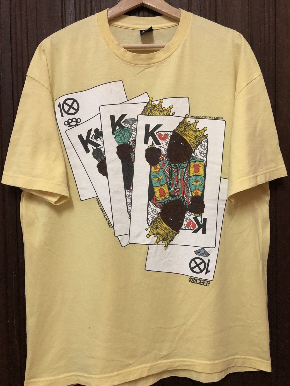 10 Deep × Vintage Vintage 10 Deep NYC Live Larger King of Deck USA Tee Shirt Size US XL / EU 56 / 4 - 1 Thumbnail