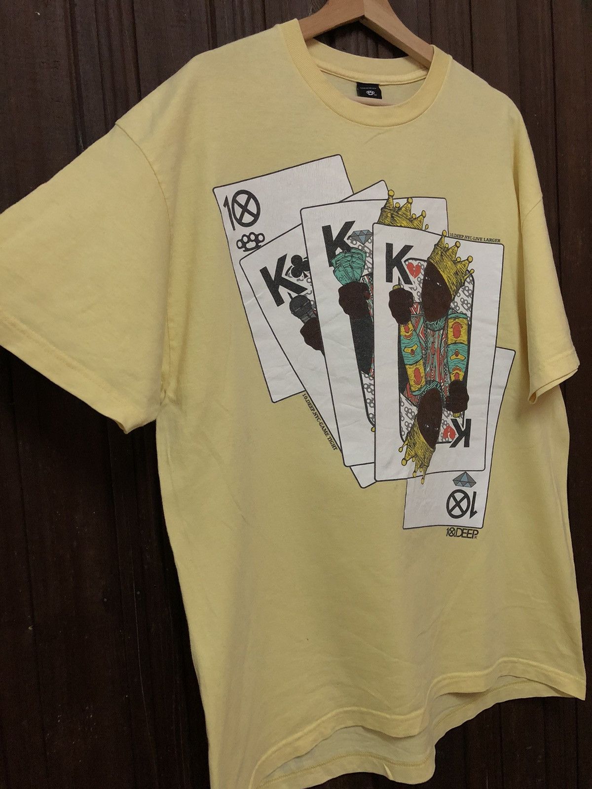 10 Deep × Vintage Vintage 10 Deep NYC Live Larger King of Deck USA Tee Shirt Size US XL / EU 56 / 4 - 7 Thumbnail