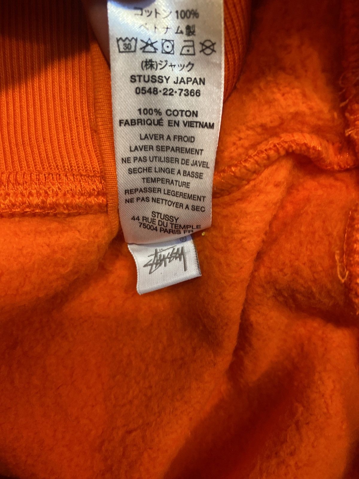 Stussy Stussy logo zip hoodie orange Size US S / EU 44-46 / 1 - 6 Preview