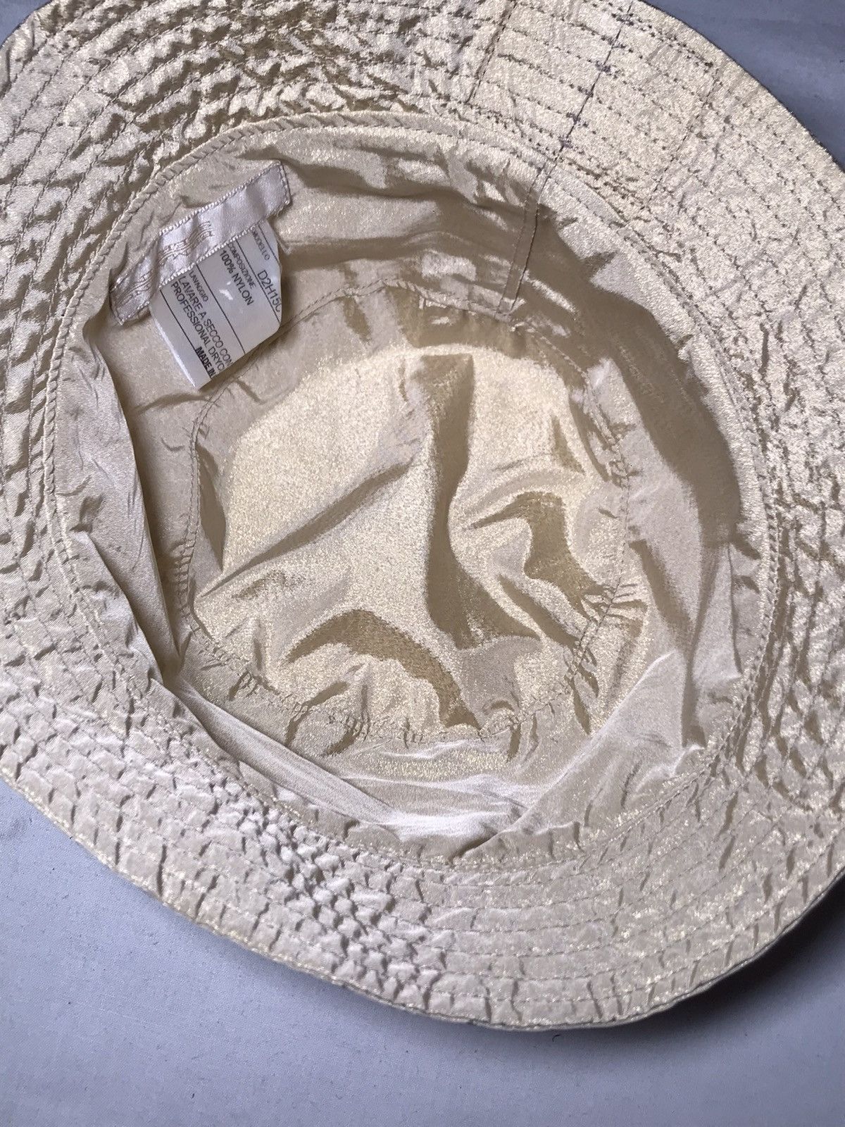 Hat Club Vintage Panama Ermanno Scervino Hat Army USA Size ONE SIZE - 7 Thumbnail