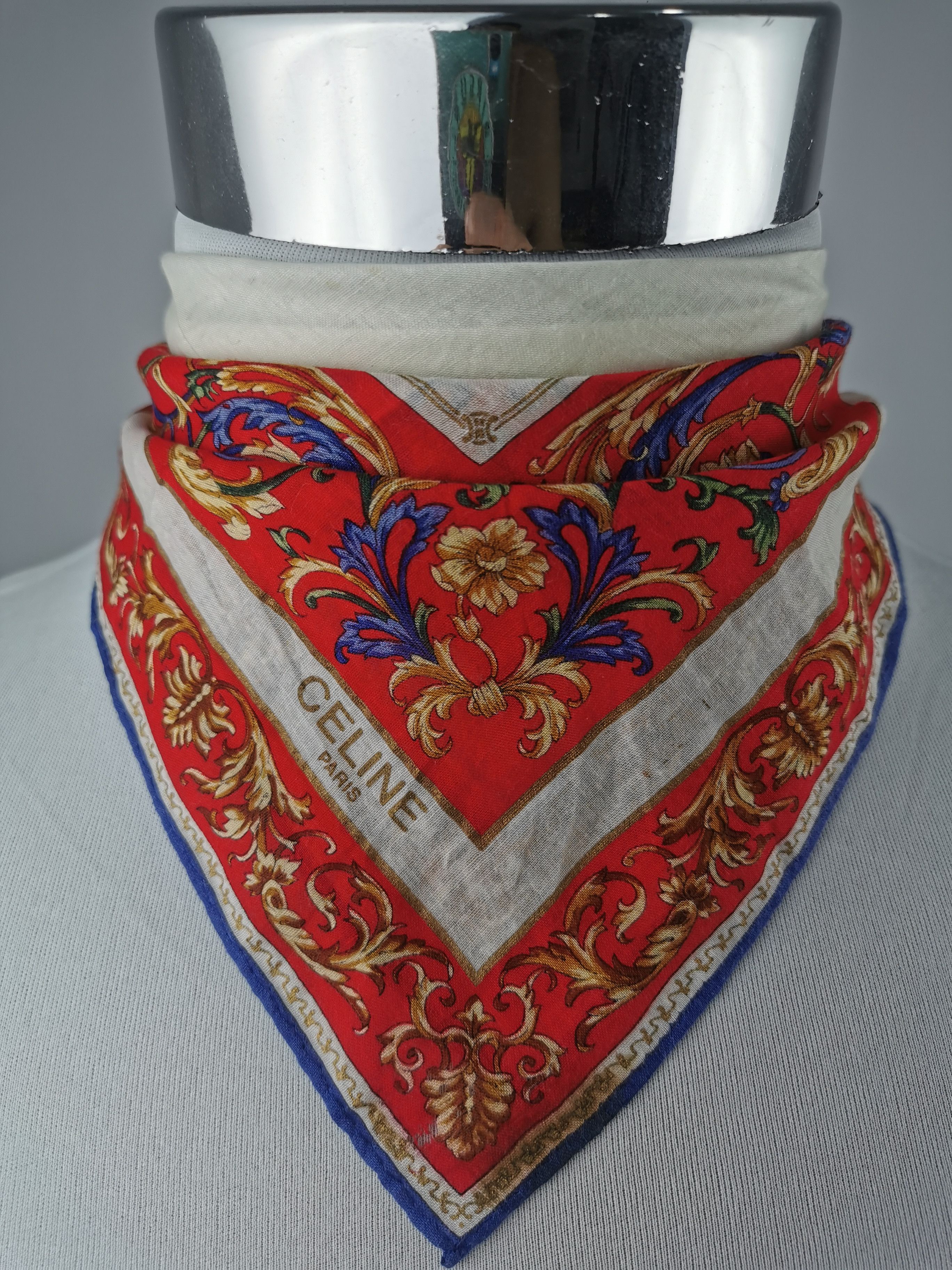 Celine × Vintage Celine handkerchief bandana neckerchief Size ONE SIZE - 1 Thumbnail