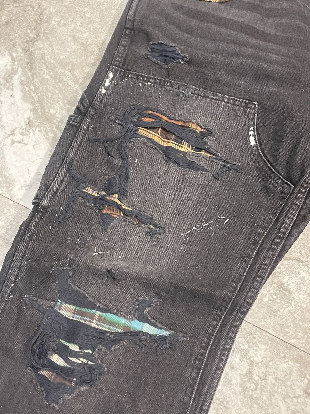 Amiri Amiri black denim cargo carpenters NEW FREE SHIPPING Size US 34 / EU 50 - 2 Thumbnail