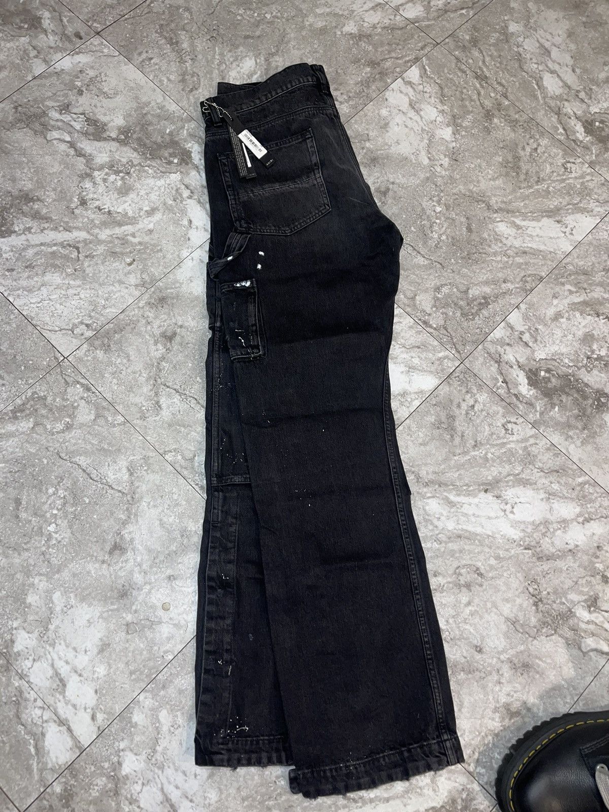 Amiri Amiri black denim cargo carpenters NEW FREE SHIPPING Size US 34 / EU 50 - 21 Thumbnail