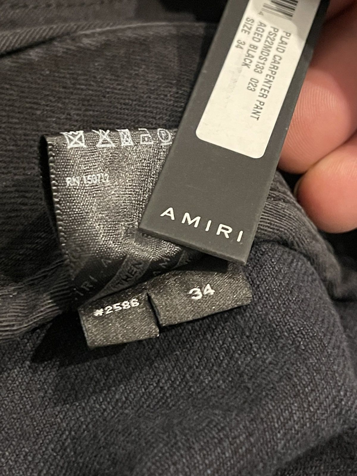 Amiri Amiri black denim cargo carpenters NEW FREE SHIPPING Size US 34 / EU 50 - 7 Thumbnail
