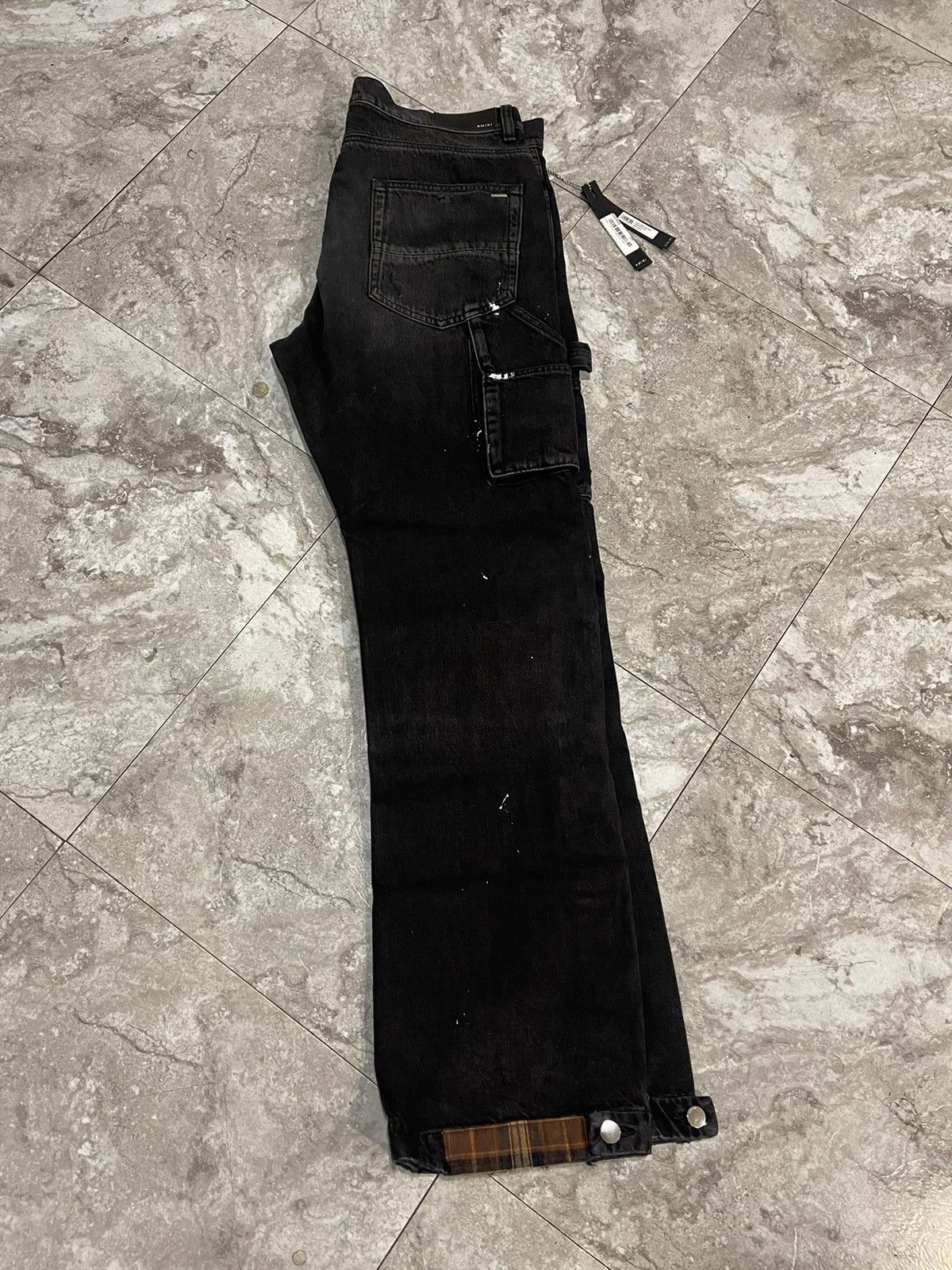Amiri Amiri black denim cargo carpenters NEW FREE SHIPPING Size US 34 / EU 50 - 11 Thumbnail