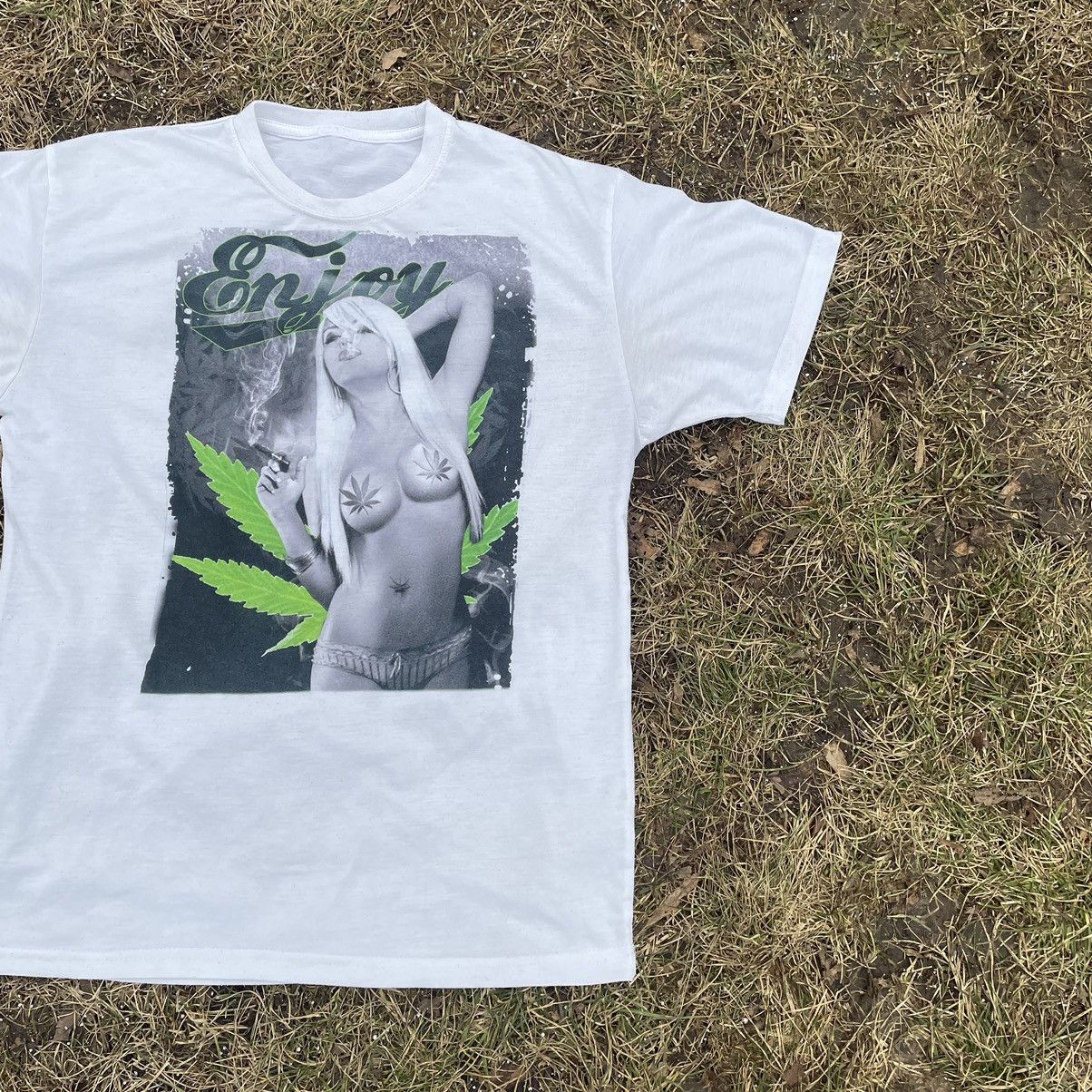 Vintage Vintage Y2K Graphic Tee Sun Faded Streetwear Swag Large Slim Size US L / EU 52-54 / 3 - 3 Thumbnail