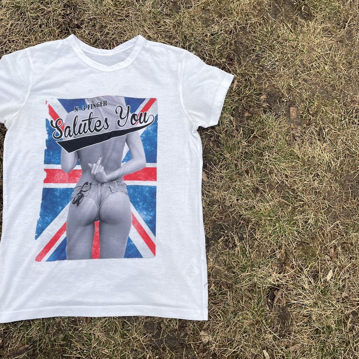 Vintage Vintage Y2K Union Jack Graphic Tee Sun Faded Baggy Punk S Size US S / EU 44-46 / 1 - 3 Thumbnail
