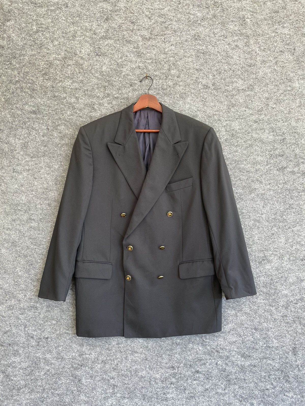 Burberry VINTAGE BURBERRY BLAZER JACKET Size US L / EU 52-54 / 3 - 1 Thumbnail