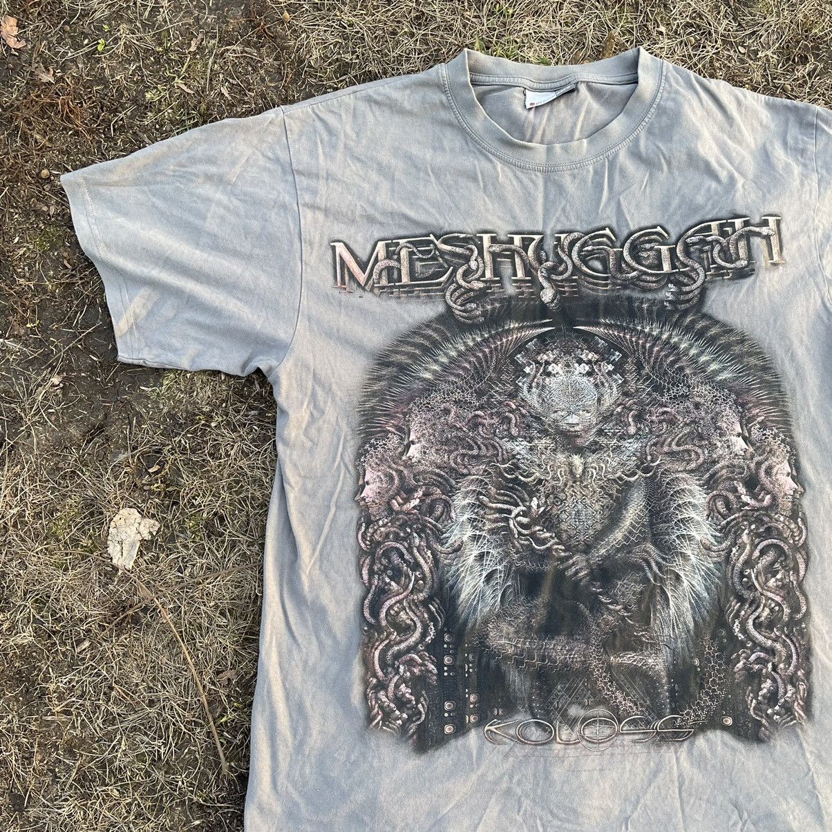 Vintage Vintage Y2K Meshuggah Graphic Tee Sun Faded Grunge Slim XL Size US XL / EU 56 / 4 - 2 Thumbnail