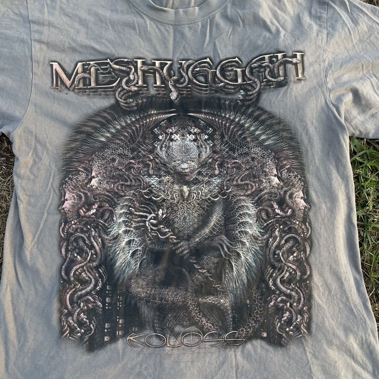 Vintage Vintage Y2K Meshuggah Graphic Tee Sun Faded Grunge Slim XL Size US XL / EU 56 / 4 - 4 Thumbnail