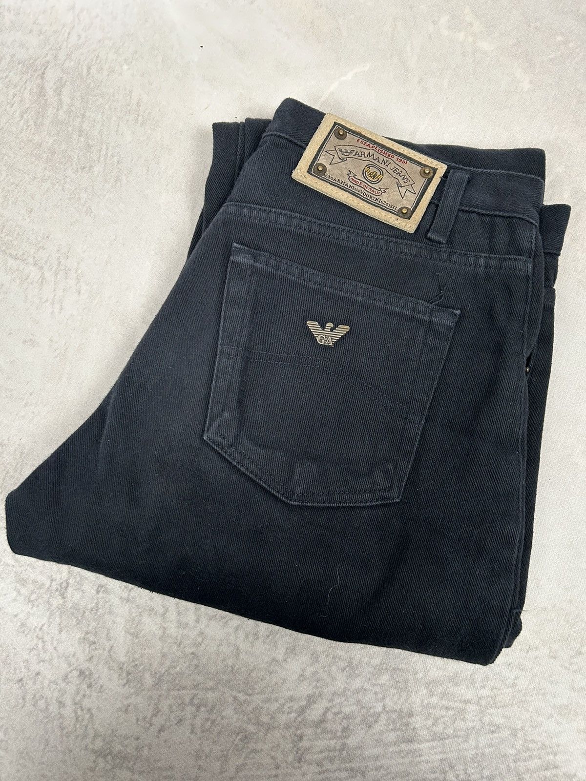 Armani Vintage Giorgio Armani True Blue Denim 80s 90s Size US 32 / EU 48 - 5 Thumbnail