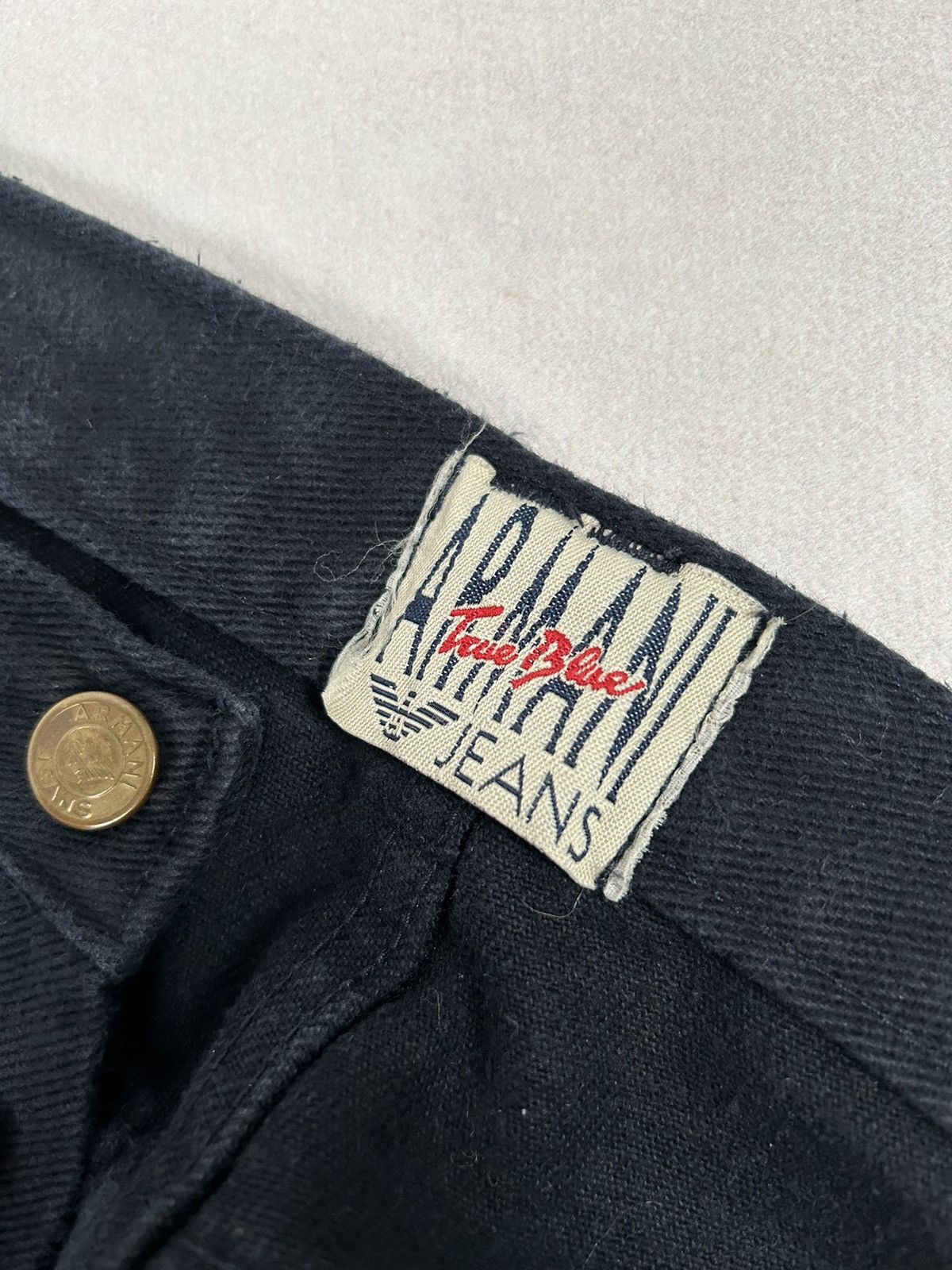 Armani Vintage Giorgio Armani True Blue Denim 80s 90s Size US 32 / EU 48 - 7 Thumbnail