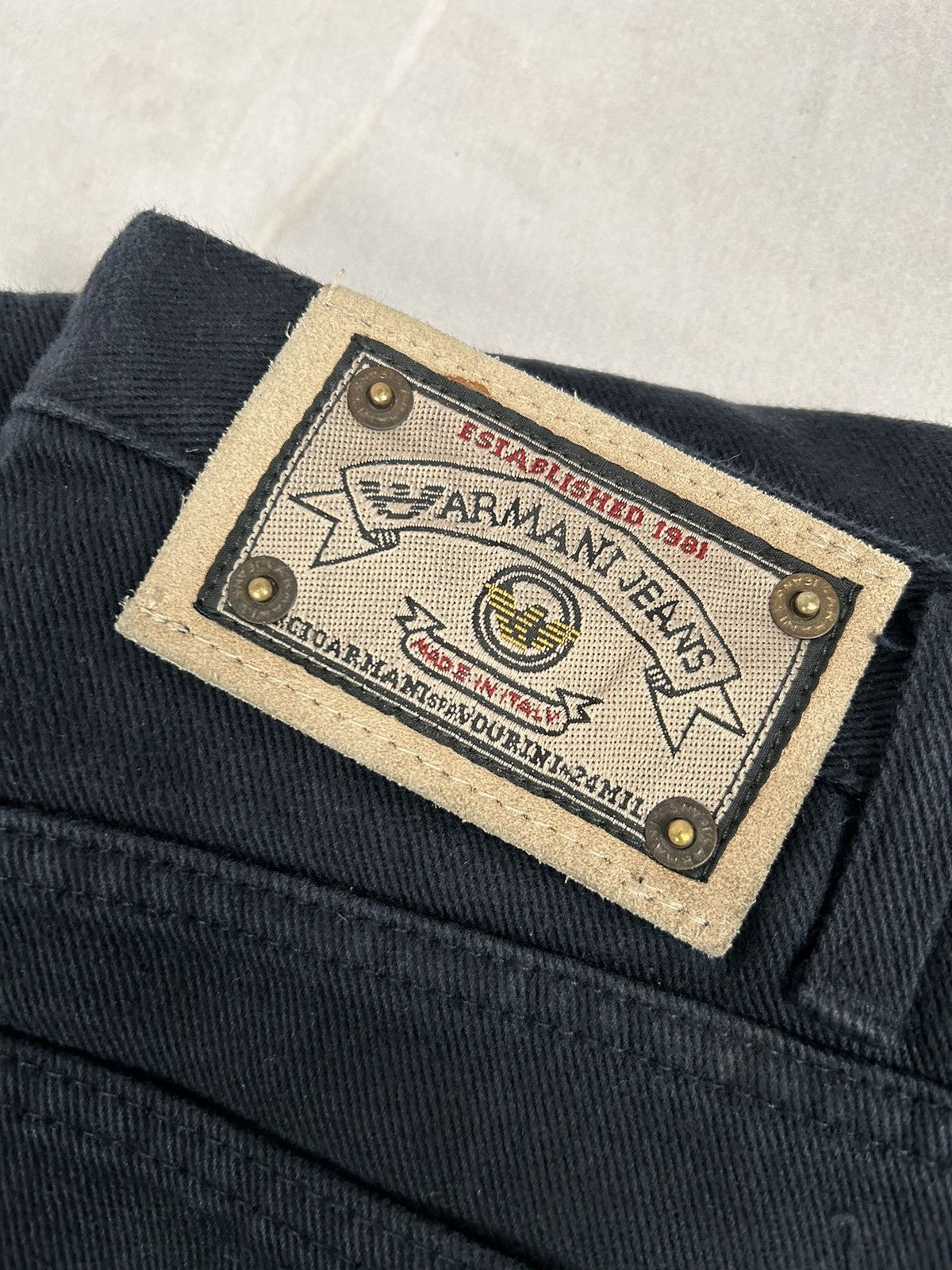 Armani Vintage Giorgio Armani True Blue Denim 80s 90s Size US 32 / EU 48 - 6 Thumbnail