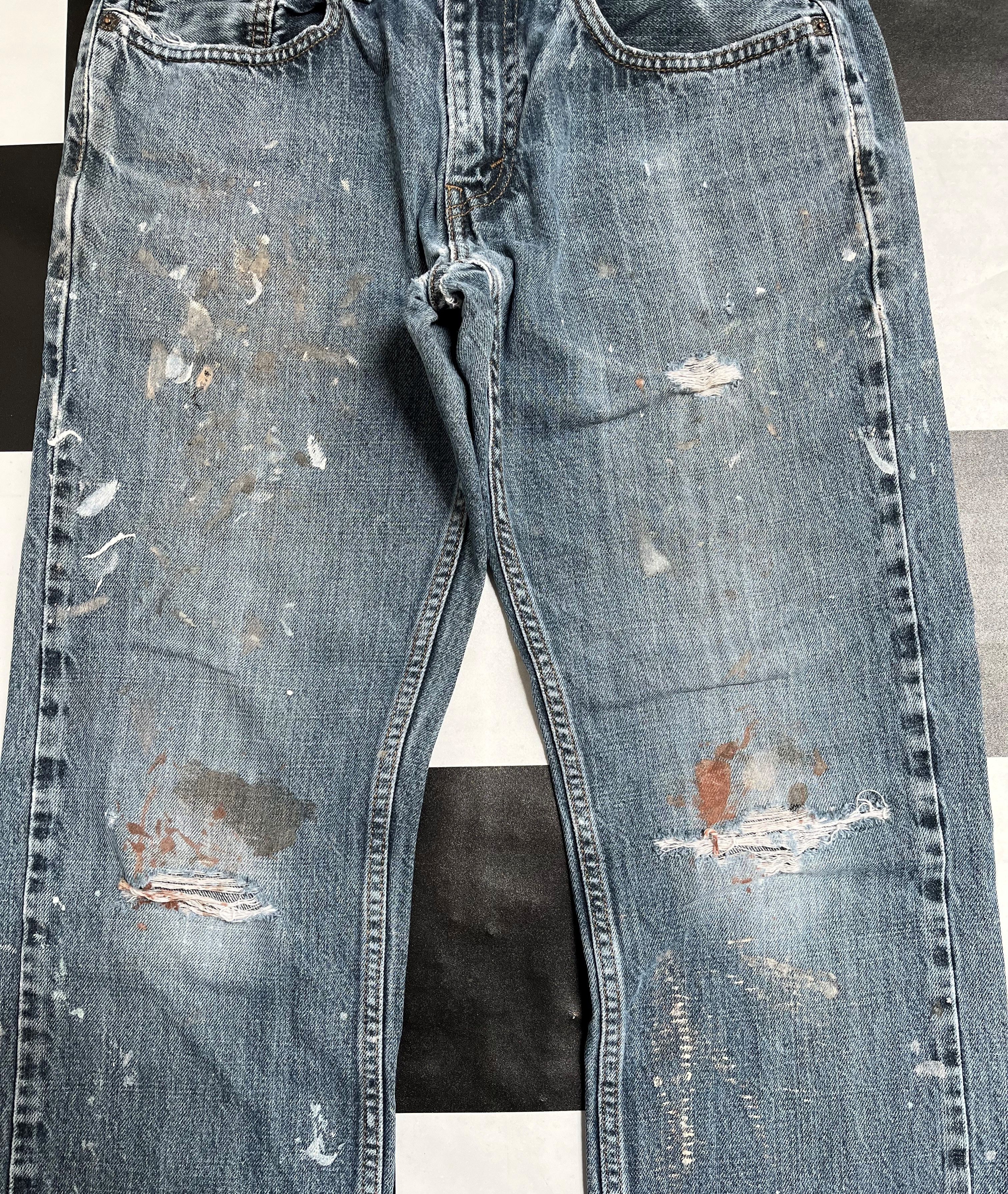 Levi's Vintage Levis 559 Distressed Jeans -L73 Size US 31 - 3 Thumbnail
