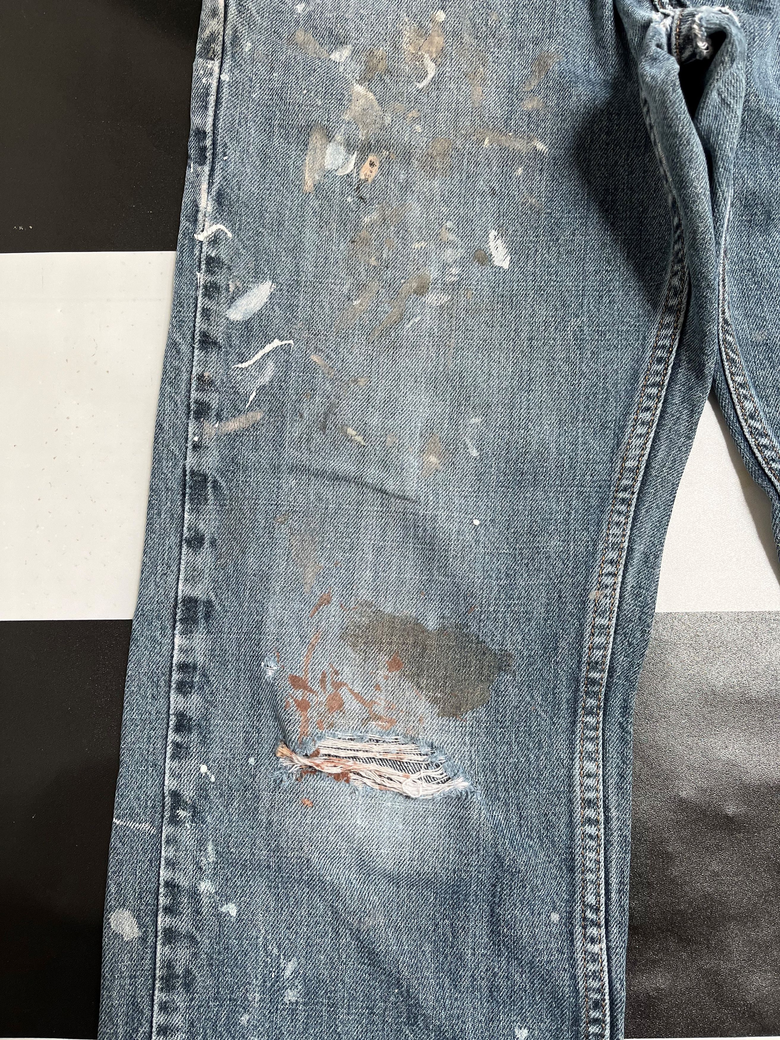 Levi's Vintage Levis 559 Distressed Jeans -L73 Size US 31 - 4 Thumbnail