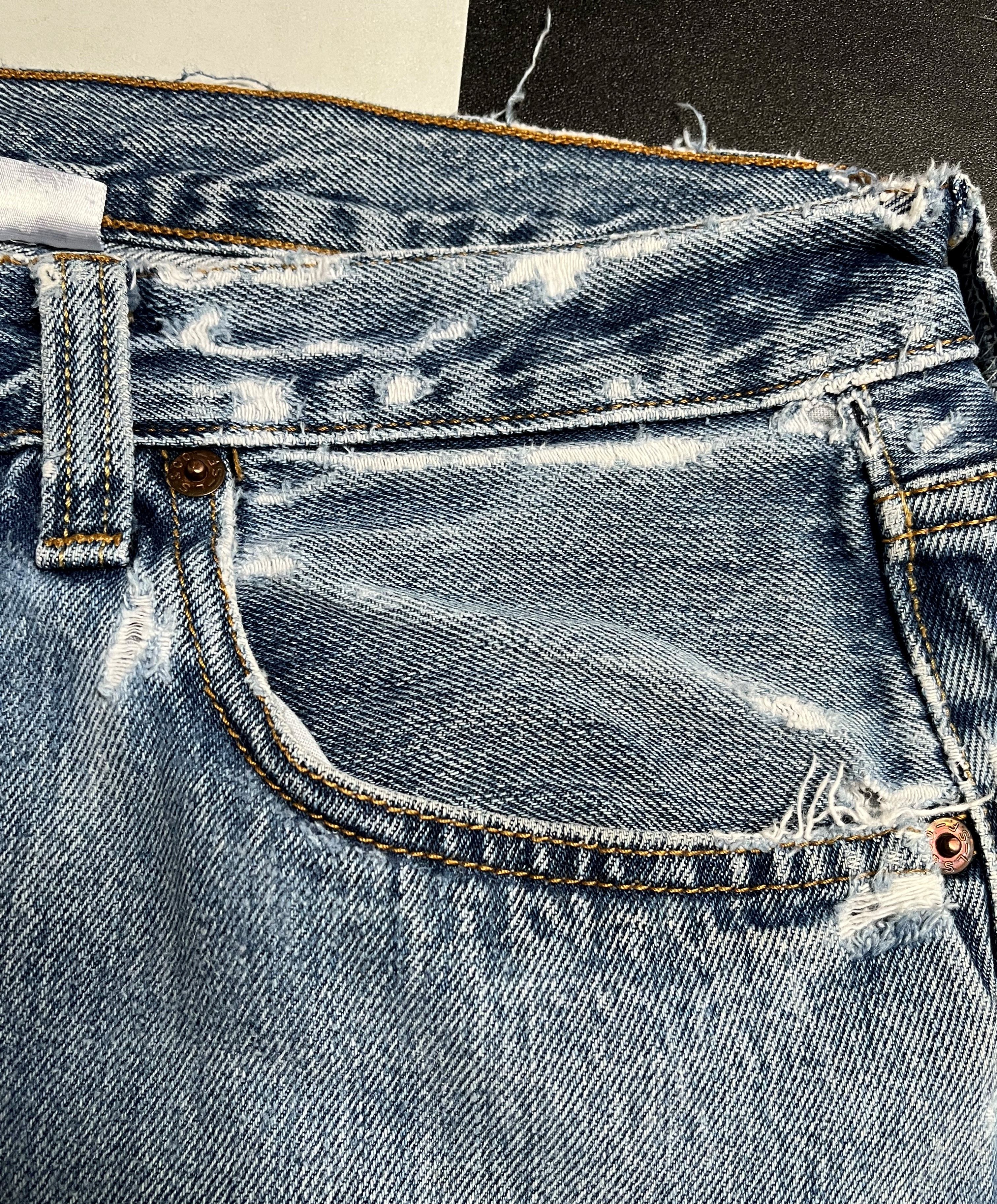 Levi's Vintage Levis 501 Jeans Distressed Denim L107 Size US 34 / EU 50 - 9 Thumbnail