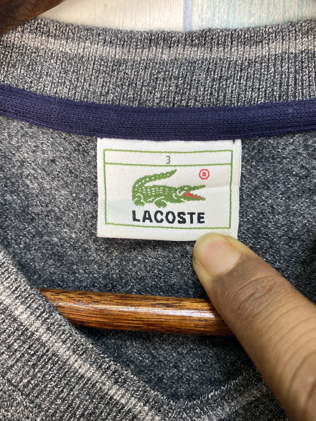 Lacoste Vintage Lacoste Sweatshirt Size US L / EU 52-54 / 3 - 6 Thumbnail