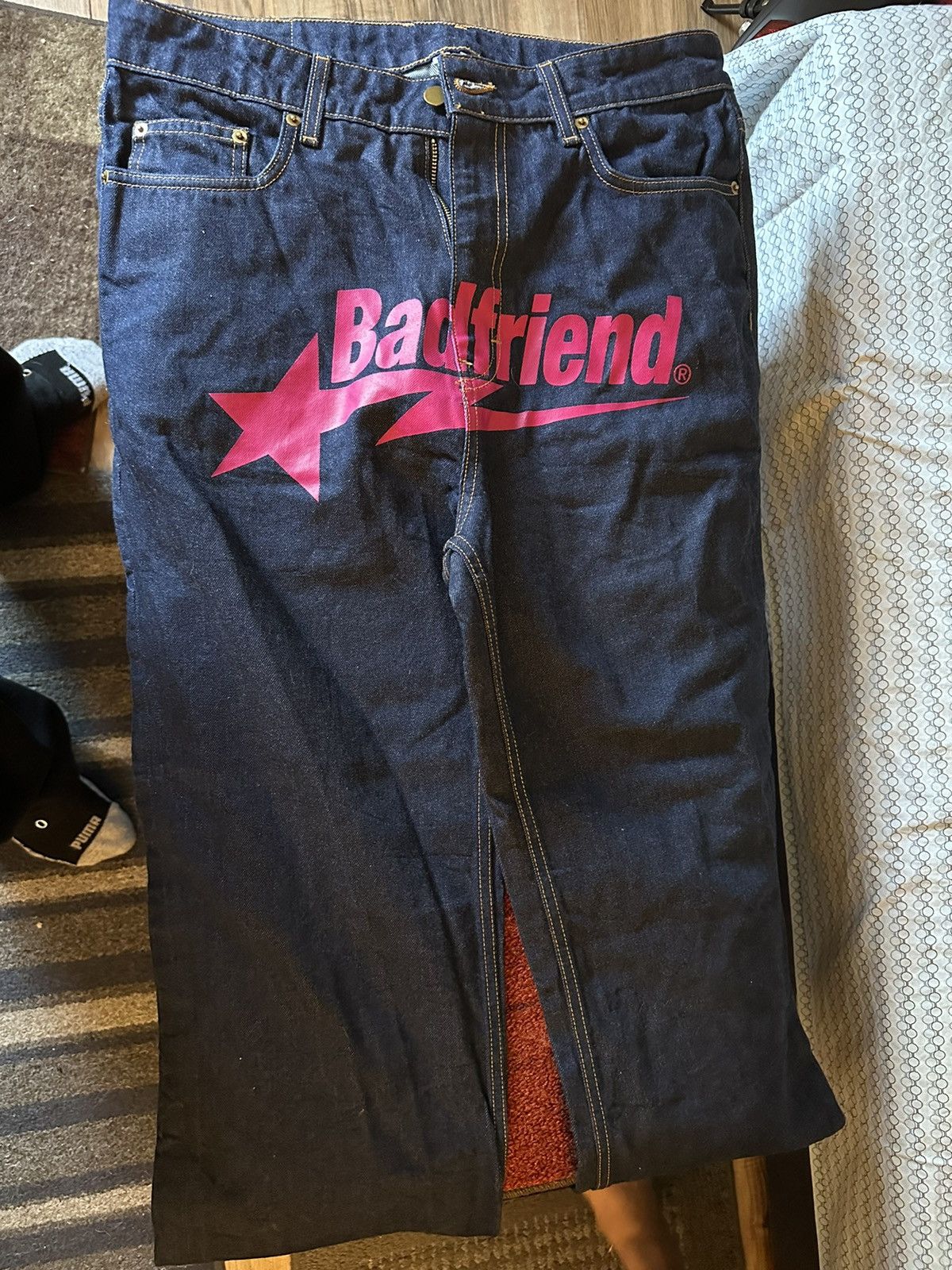 Pink / purple star badfriend jeans