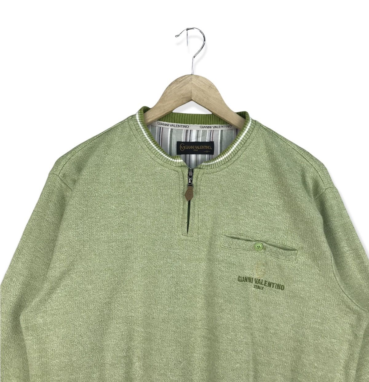 Gianni Valentino Vintage Gianni Valentino Halfzipper Size US M / EU 48-50 / 2 - 2 Thumbnail