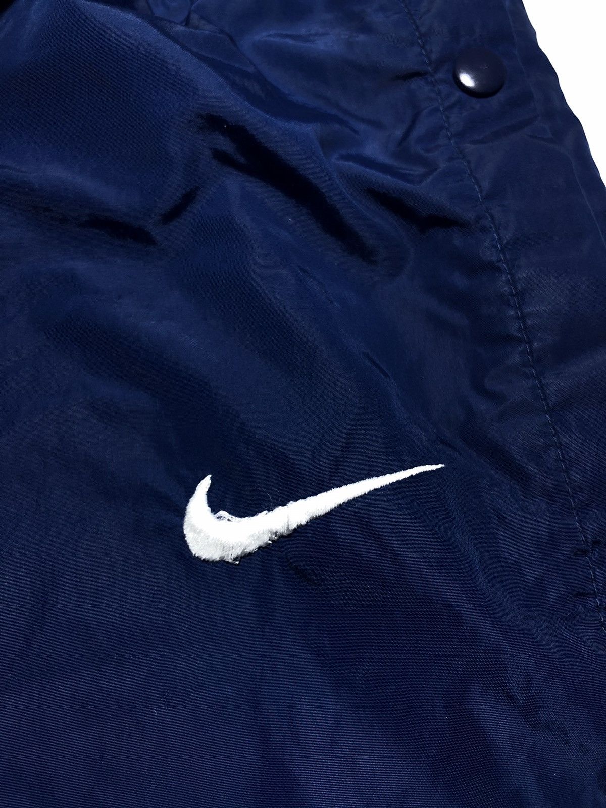 Nike Vintage 90’s Nike Side Snap Button Swoosh Nylon Pants Size US 34 / EU 50 - 4 Thumbnail