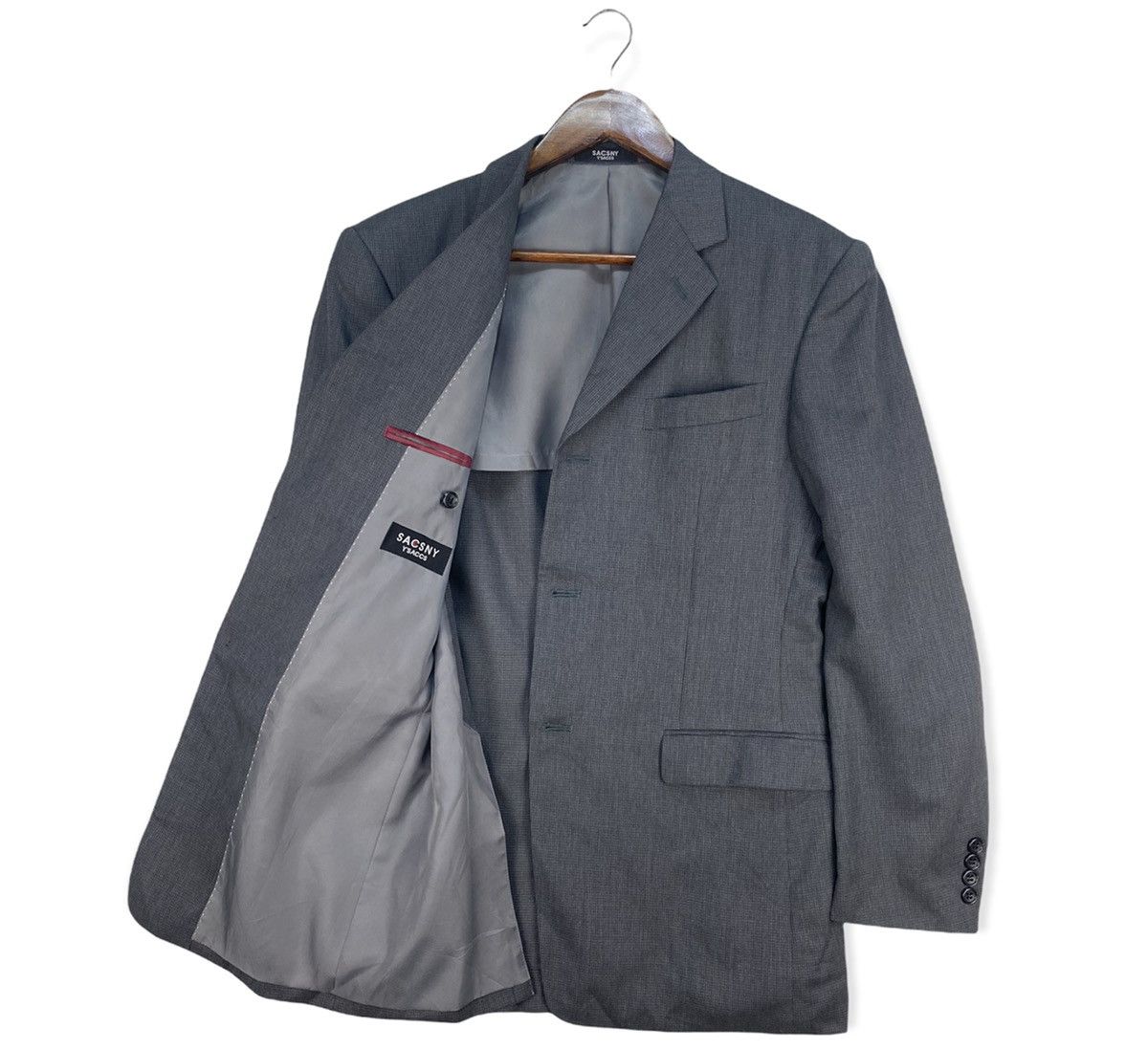 Yohji Yamamoto Sacsny Y’saccs By Yohji Yamamoto Grey Blazer Size US M / EU 48-50 / 2 - 1 Thumbnail