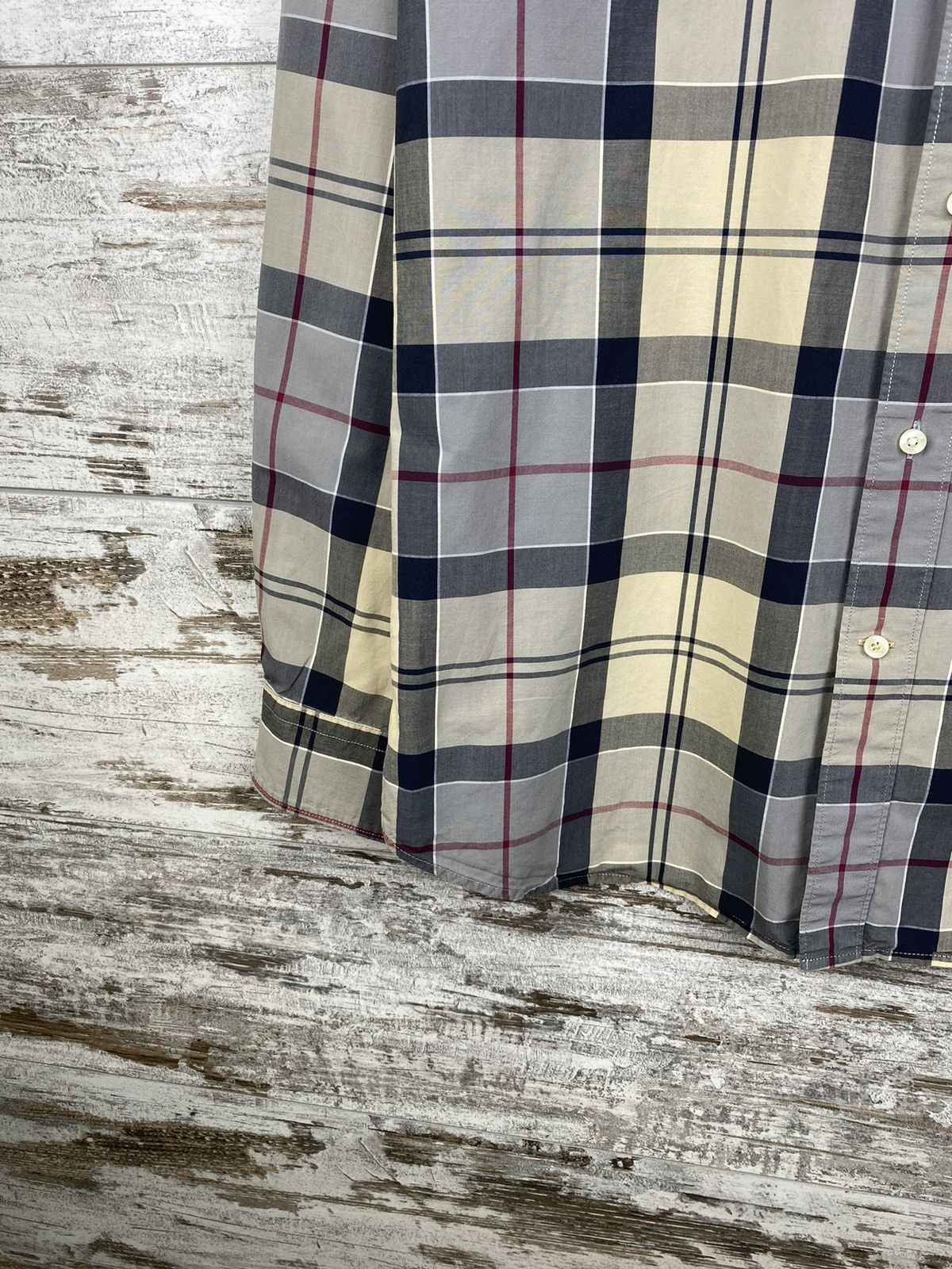 Barbour Mens Vintage Dress Tartan shirt button up Luxury novacheck Size US M / EU 48-50 / 2 - 4 Thumbnail
