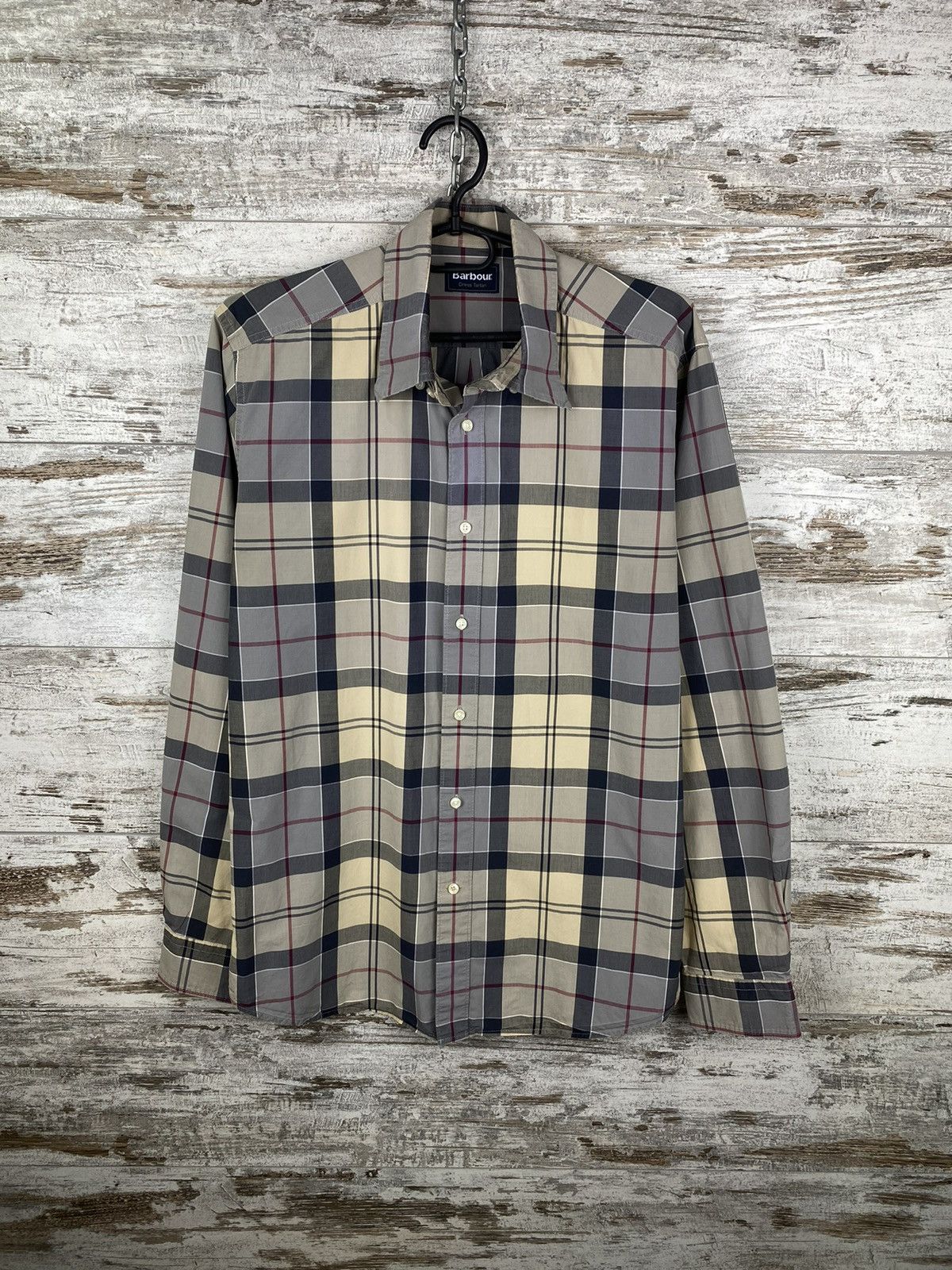 Barbour Mens Vintage Dress Tartan shirt button up Luxury novacheck Size US M / EU 48-50 / 2 - 1 Thumbnail