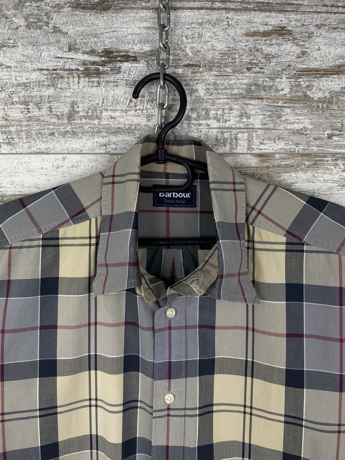 Barbour Mens Vintage Dress Tartan shirt button up Luxury novacheck Size US M / EU 48-50 / 2 - 5 Thumbnail