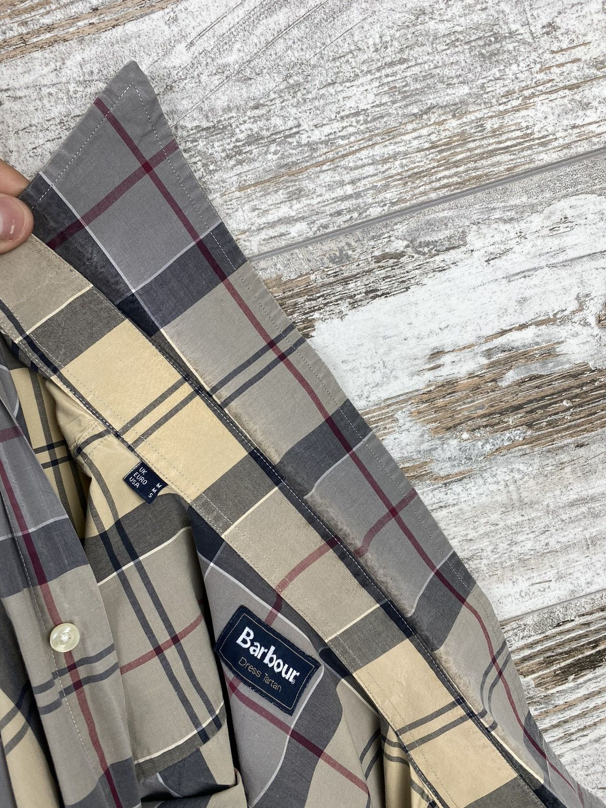 Barbour Mens Vintage Dress Tartan shirt button up Luxury novacheck Size US M / EU 48-50 / 2 - 11 Thumbnail
