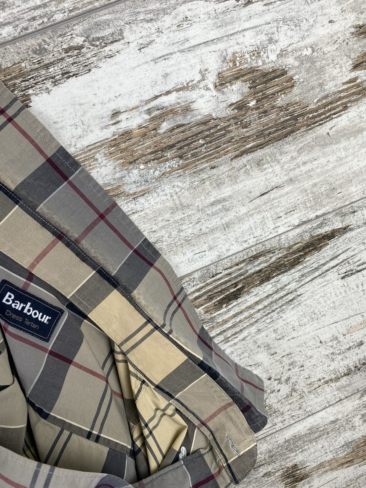 Barbour Mens Vintage Dress Tartan shirt button up Luxury novacheck Size US M / EU 48-50 / 2 - 12 Thumbnail