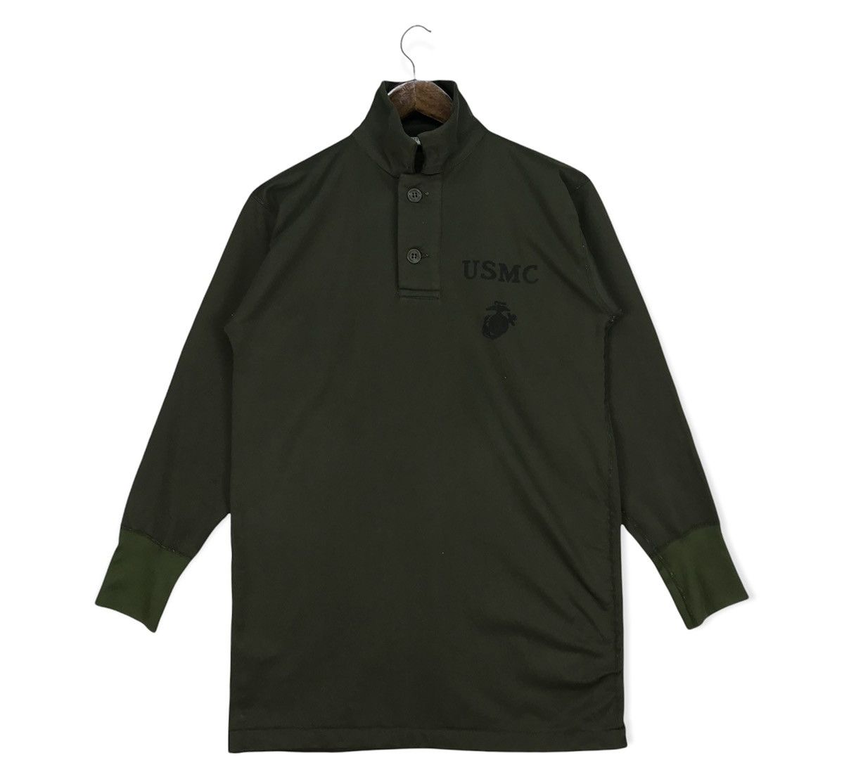 image of Military x USMC Vintage Usmc Og-106 Sleeping Man’S Shirt in Olive Green, Men's (Size Small)