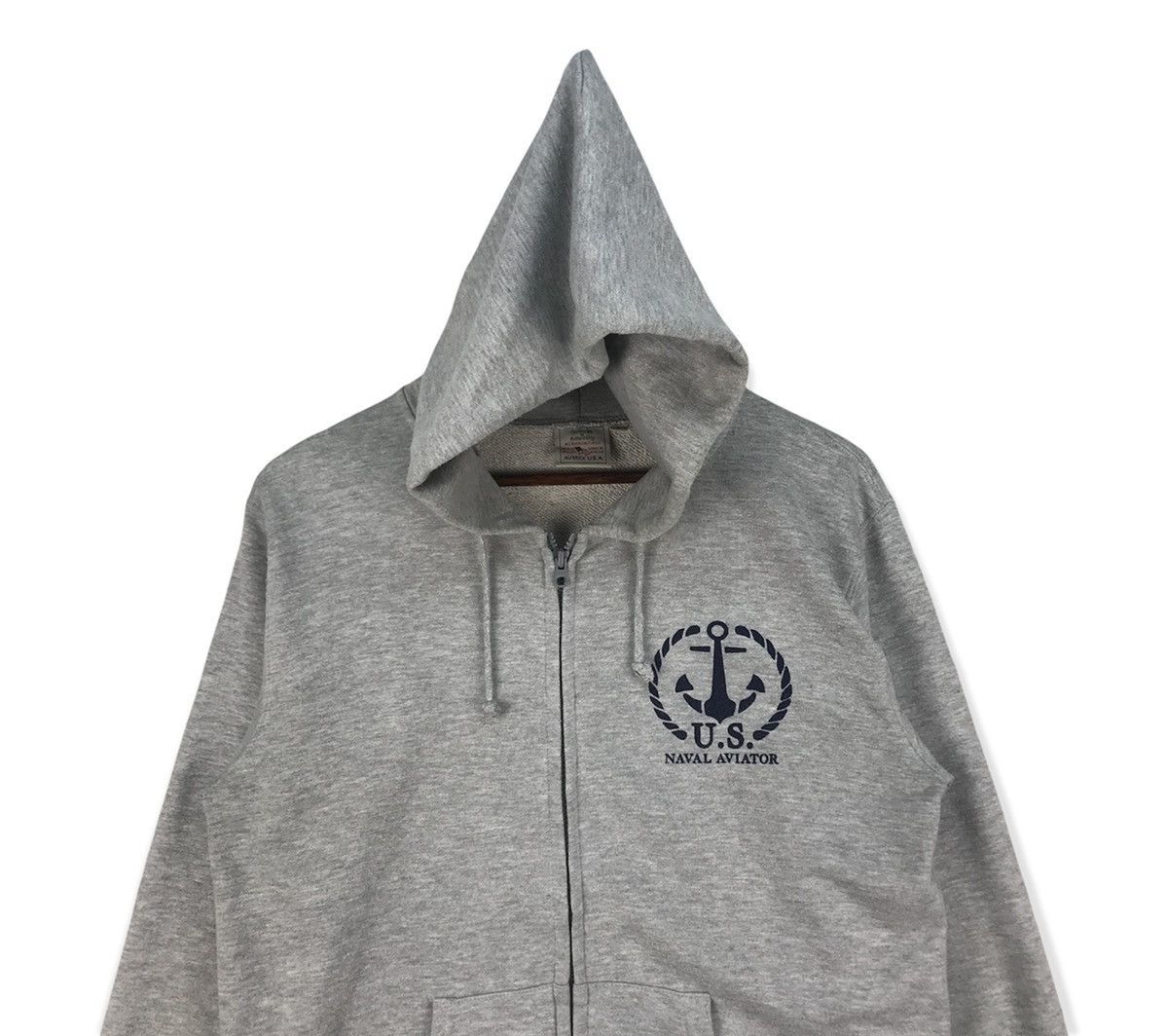 Avirex Vintage Avirex Us Naval Hoodies Size US L / EU 52-54 / 3 - 3 Thumbnail