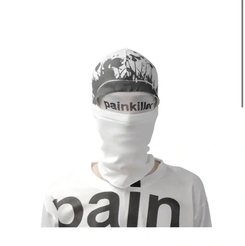 image of Avant Garde x Joy Divizn Painkiller Ski Mask in White, Men's
