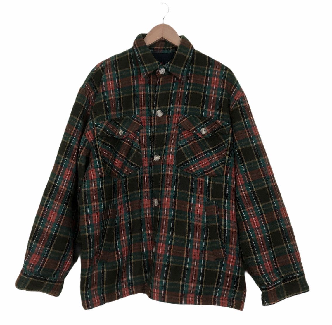 Flannel Flannel Pattern Light Jacket by Japanese Brand Size US L / EU 52-54 / 3 - 1 Thumbnail