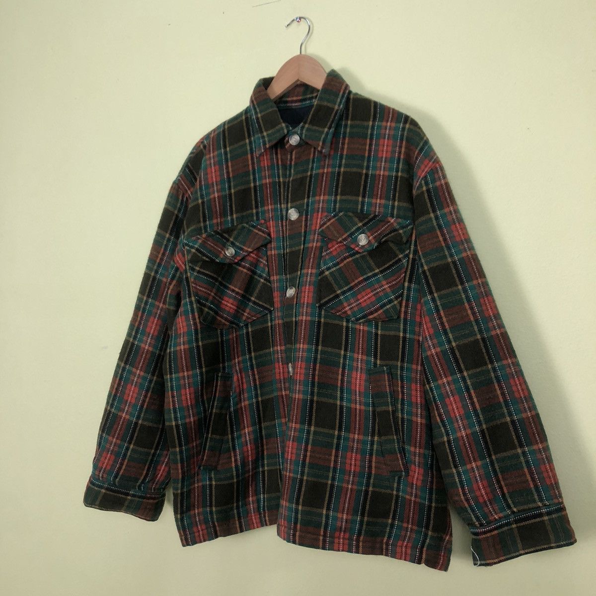 Flannel Flannel Pattern Light Jacket by Japanese Brand Size US L / EU 52-54 / 3 - 2 Thumbnail