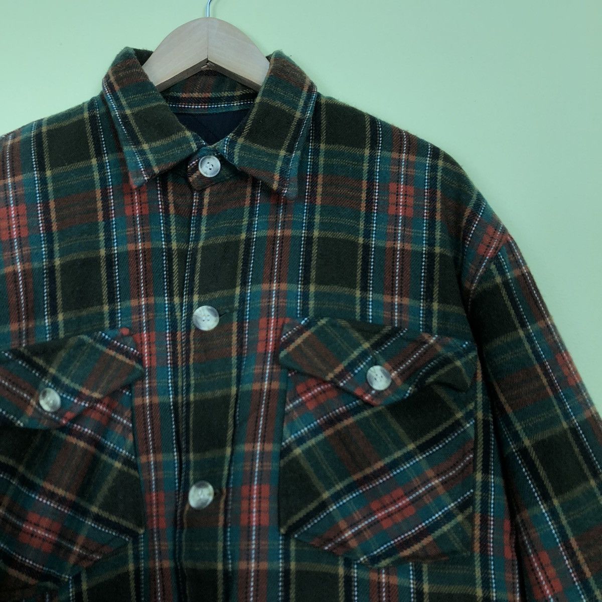 Flannel Flannel Pattern Light Jacket by Japanese Brand Size US L / EU 52-54 / 3 - 4 Thumbnail