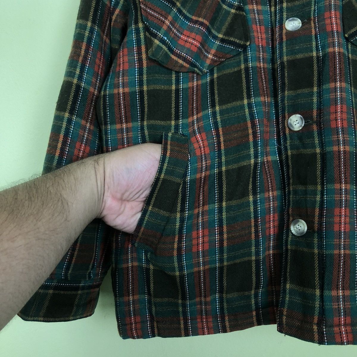 Flannel Flannel Pattern Light Jacket by Japanese Brand Size US L / EU 52-54 / 3 - 7 Thumbnail