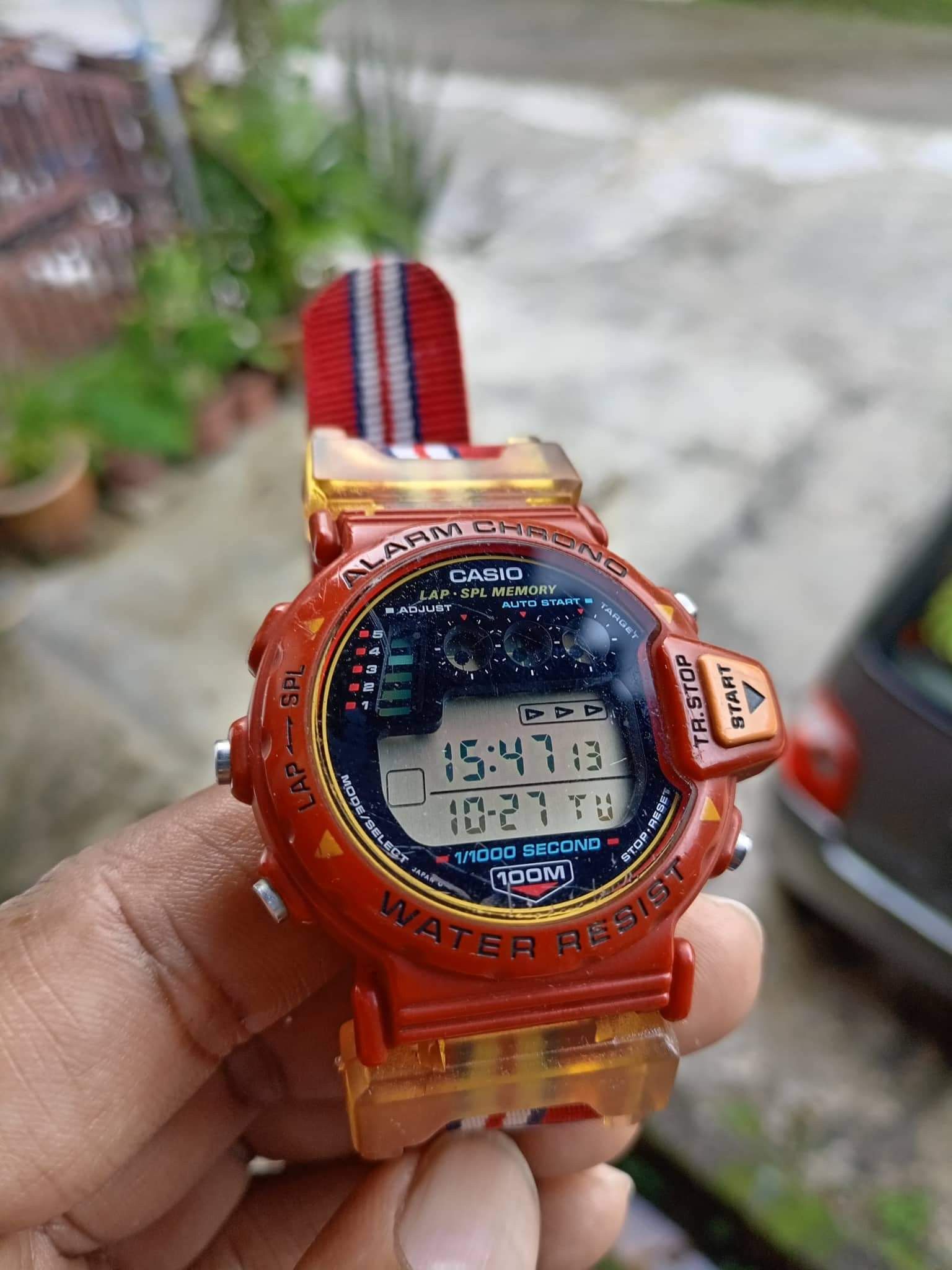 Casio Cnx1000 Digital Watch in Red, Men's