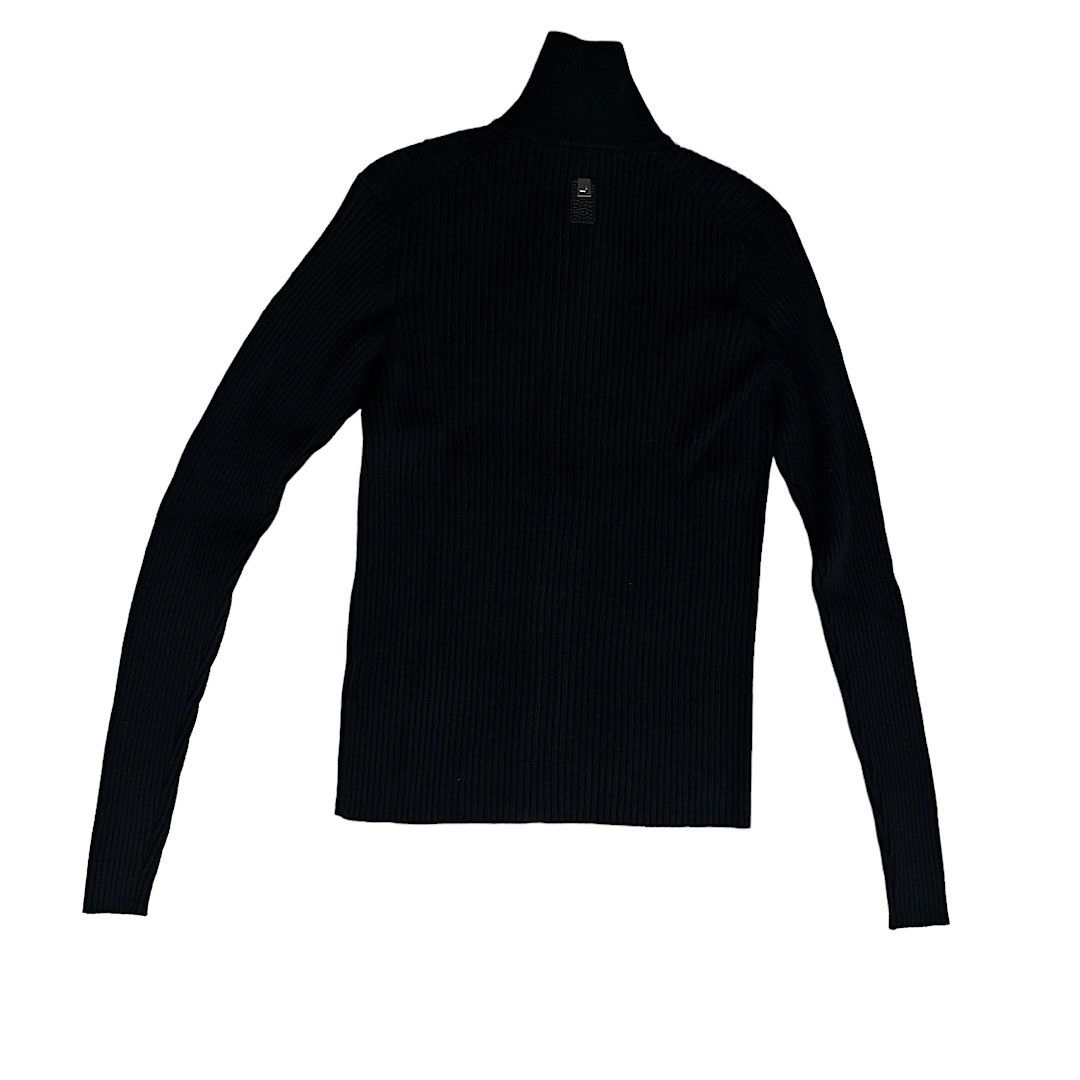 1017 ALYX 9SM × Alyx × MMW 1017 ALYX 9SM Ribbed Knit Black Zip-Up Sweater  Cardigan | Grailed