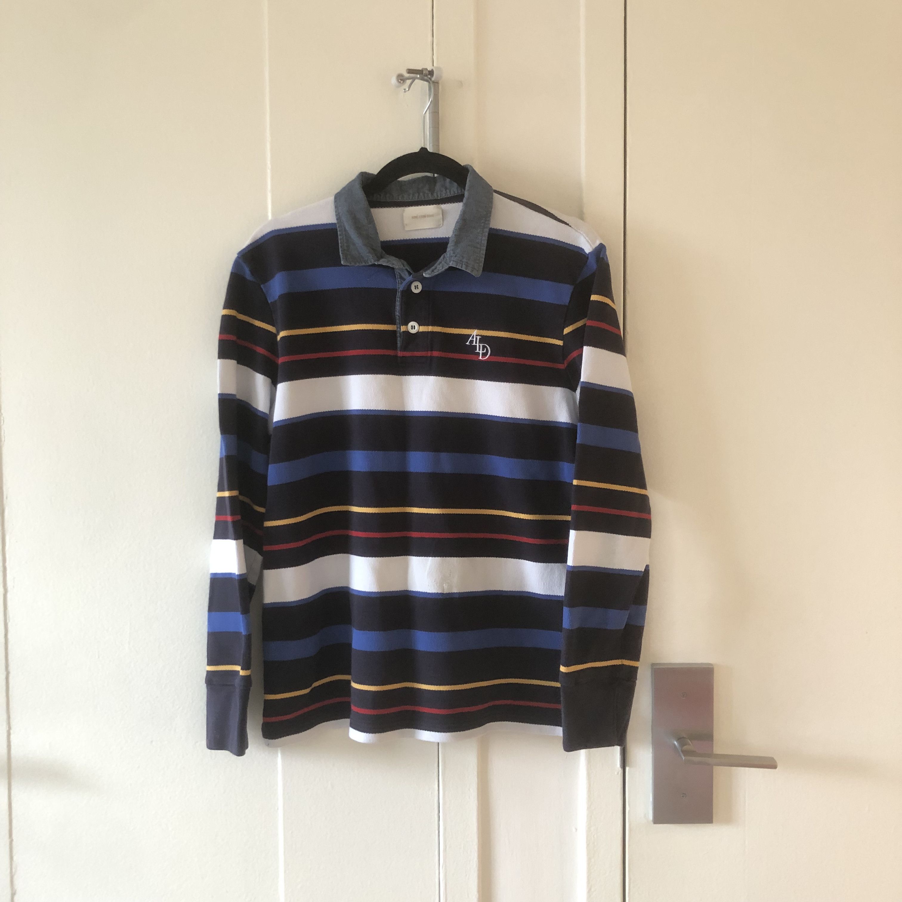 image of Aime Leon Dore Striped Ald Rugby, Men's (Size Small)